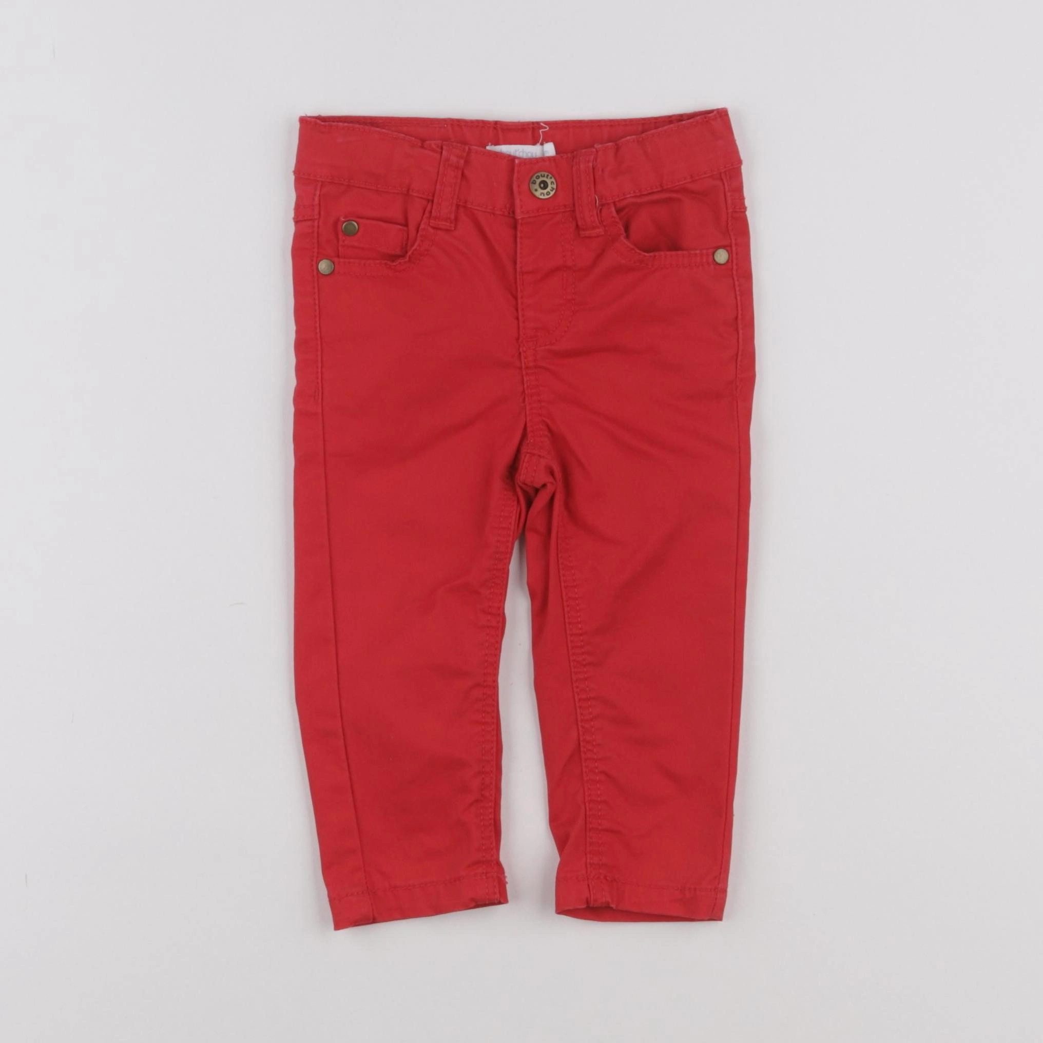 Boutchou - pantalon rouge - 6 mois