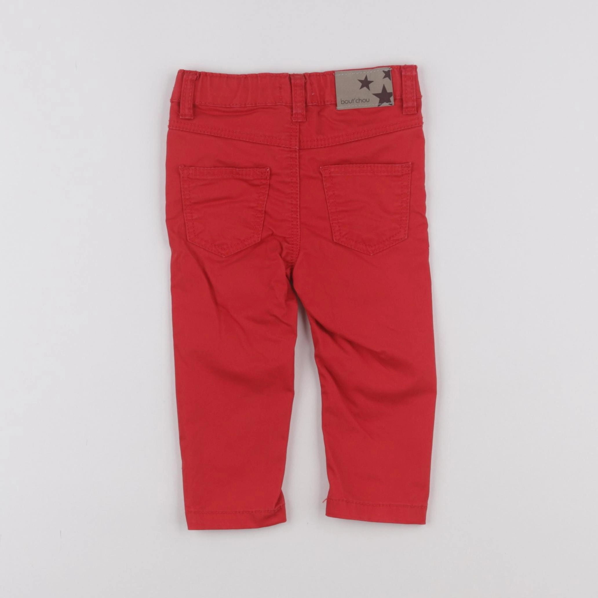 Boutchou - pantalon rouge - 6 mois