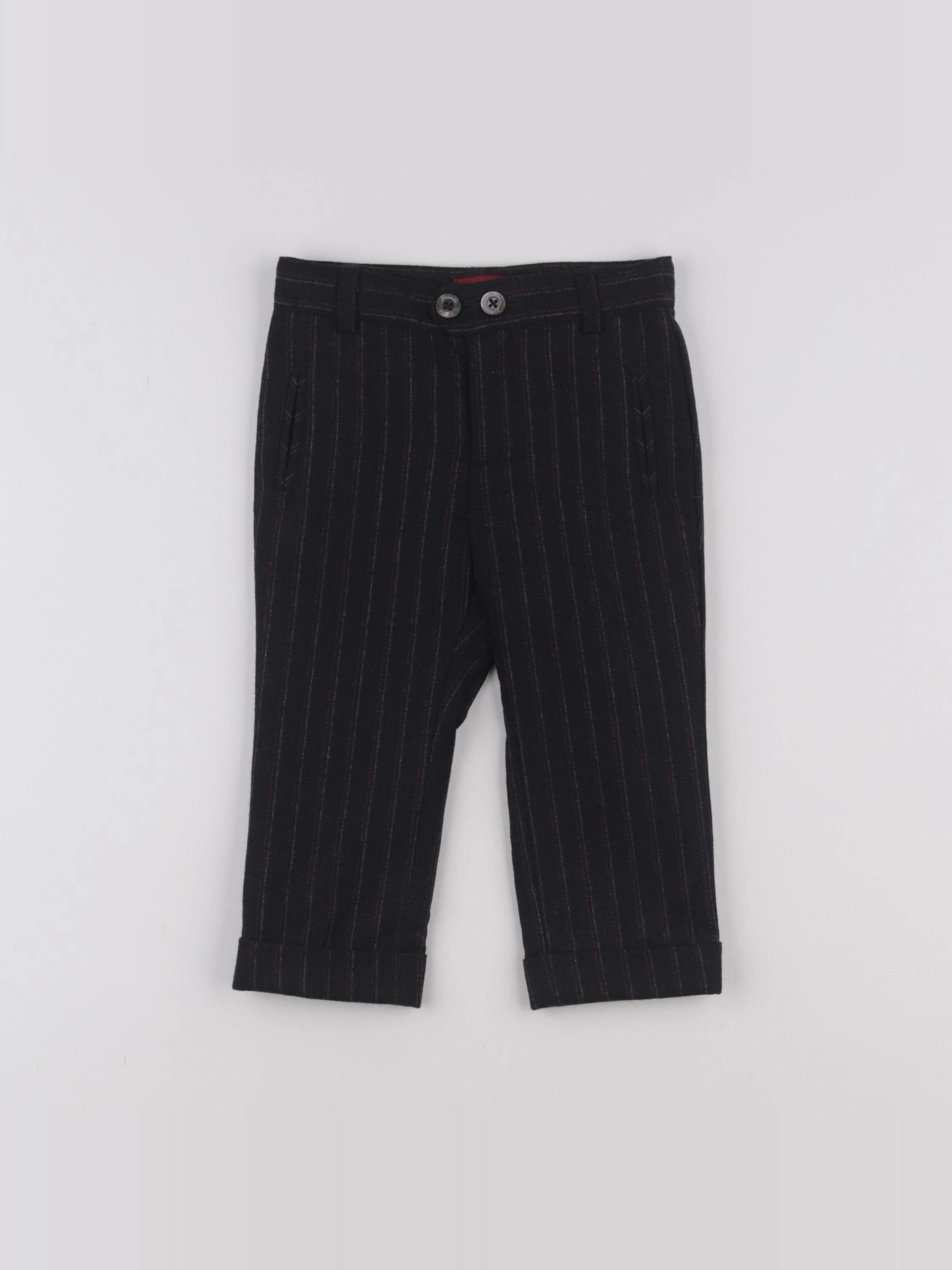 Jacadi - pantalon bleu, rouge - 18 mois