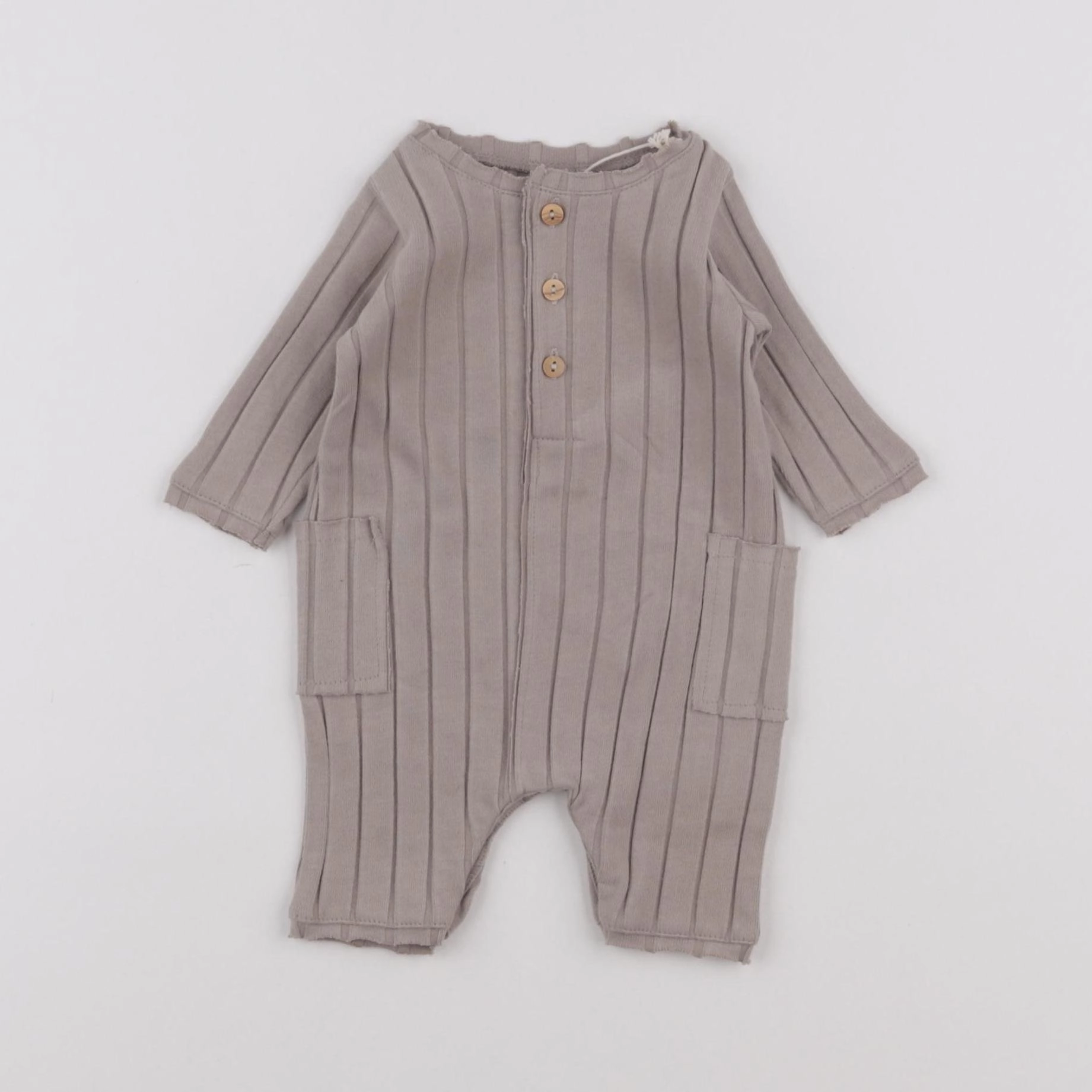 Play Up - pyjama coton beige - 0 mois