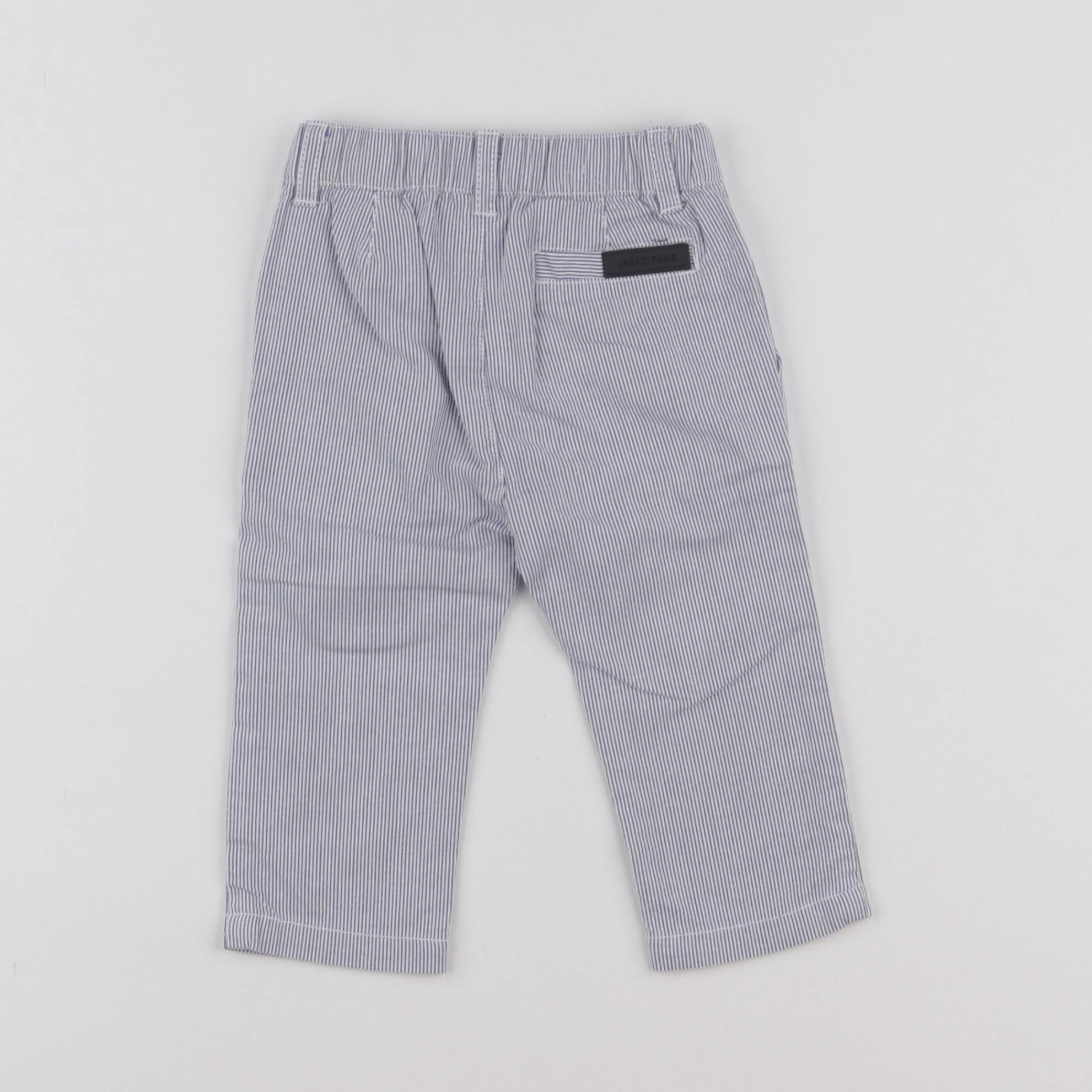 Jacadi - pantalon blanc, bleu - 12 mois