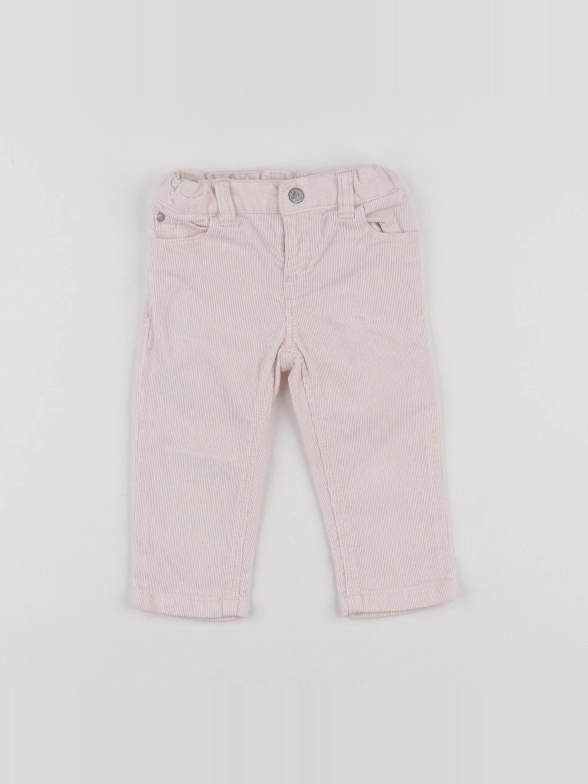 Petit Bateau - pantalon rose - 12 mois