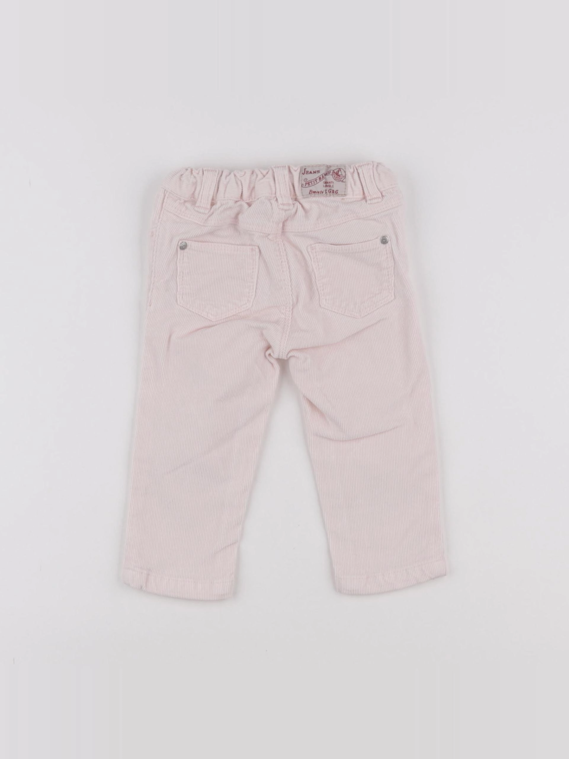 Petit Bateau - pantalon rose - 12 mois