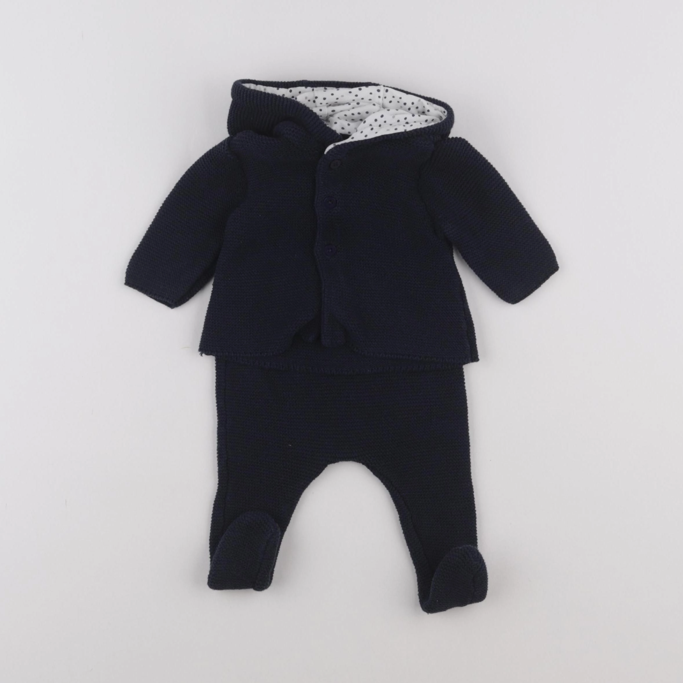 Vertbaudet - ensemble bleu - 1 mois