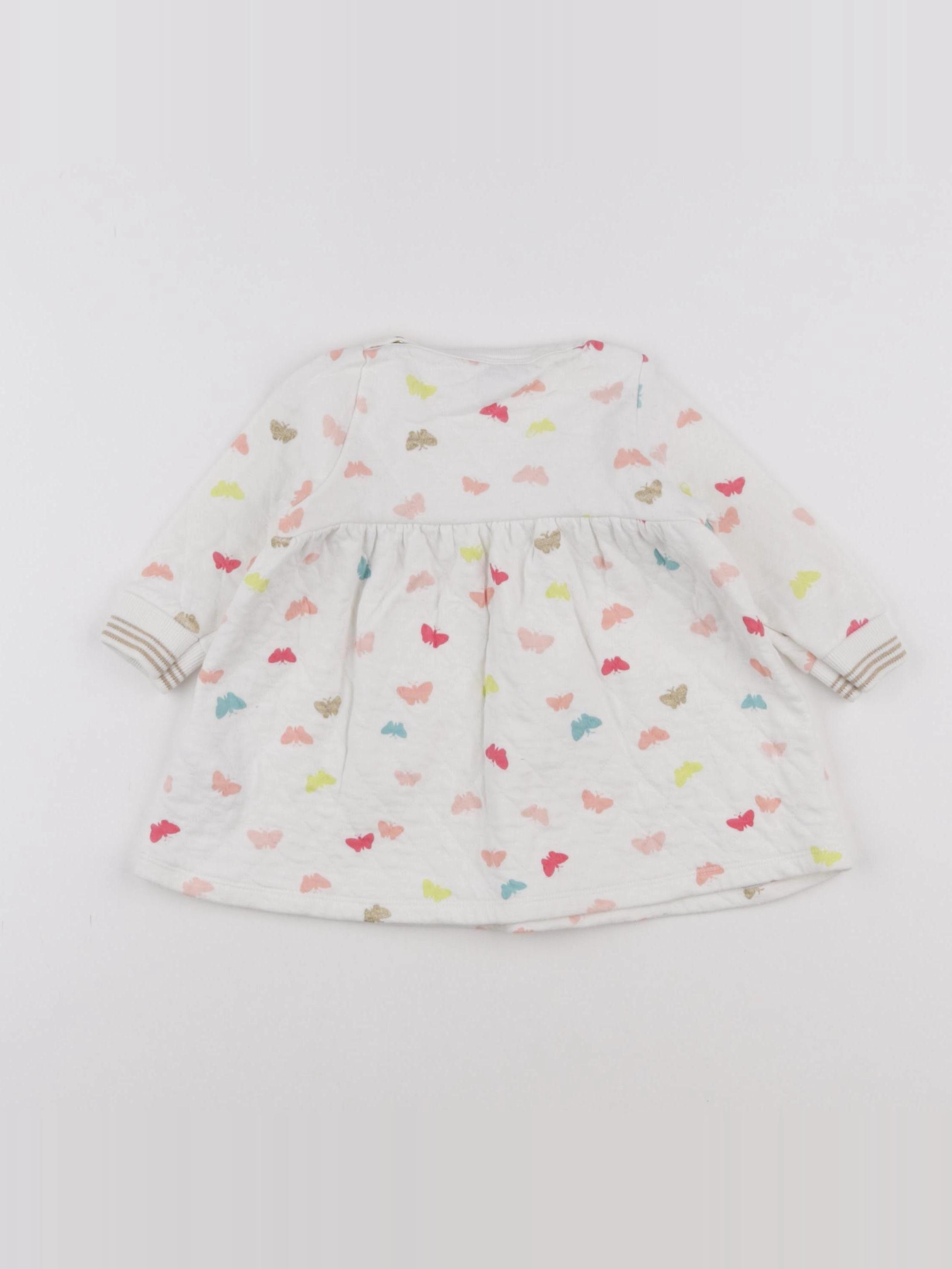 Petit Bateau - robe multicolore - 6 mois