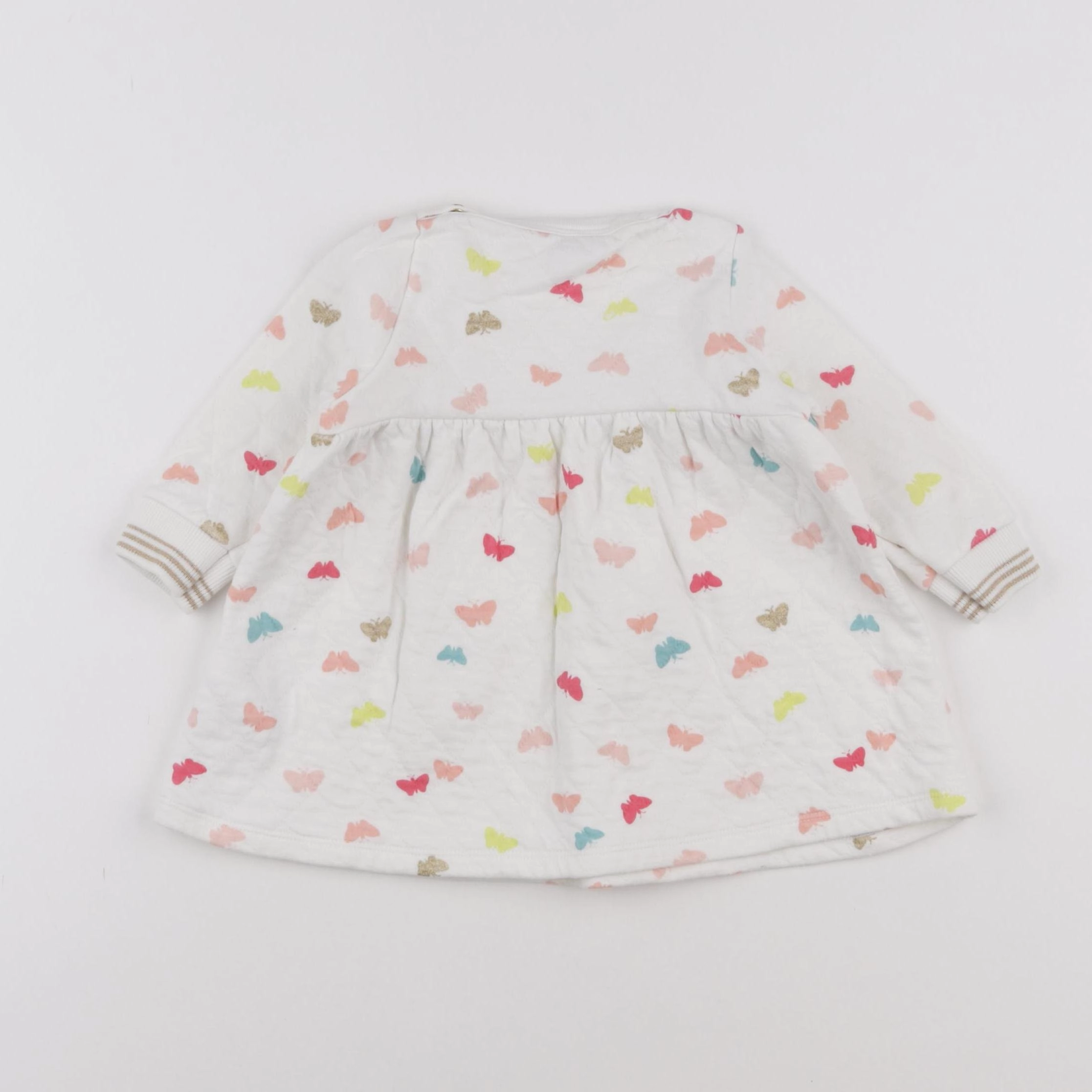 Petit Bateau - robe multicolore - 6 mois