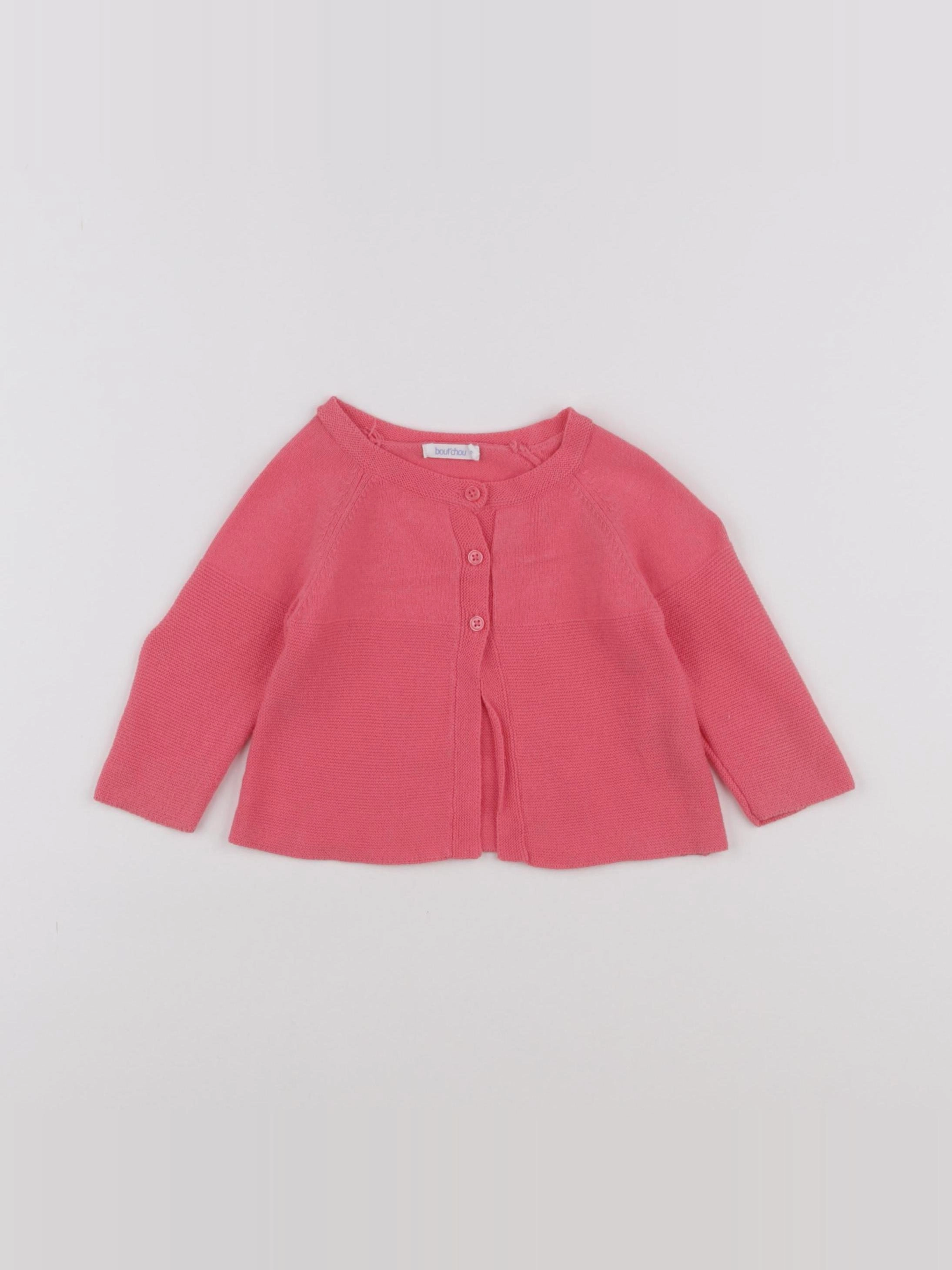 Boutchou - gilet rose - 6 mois