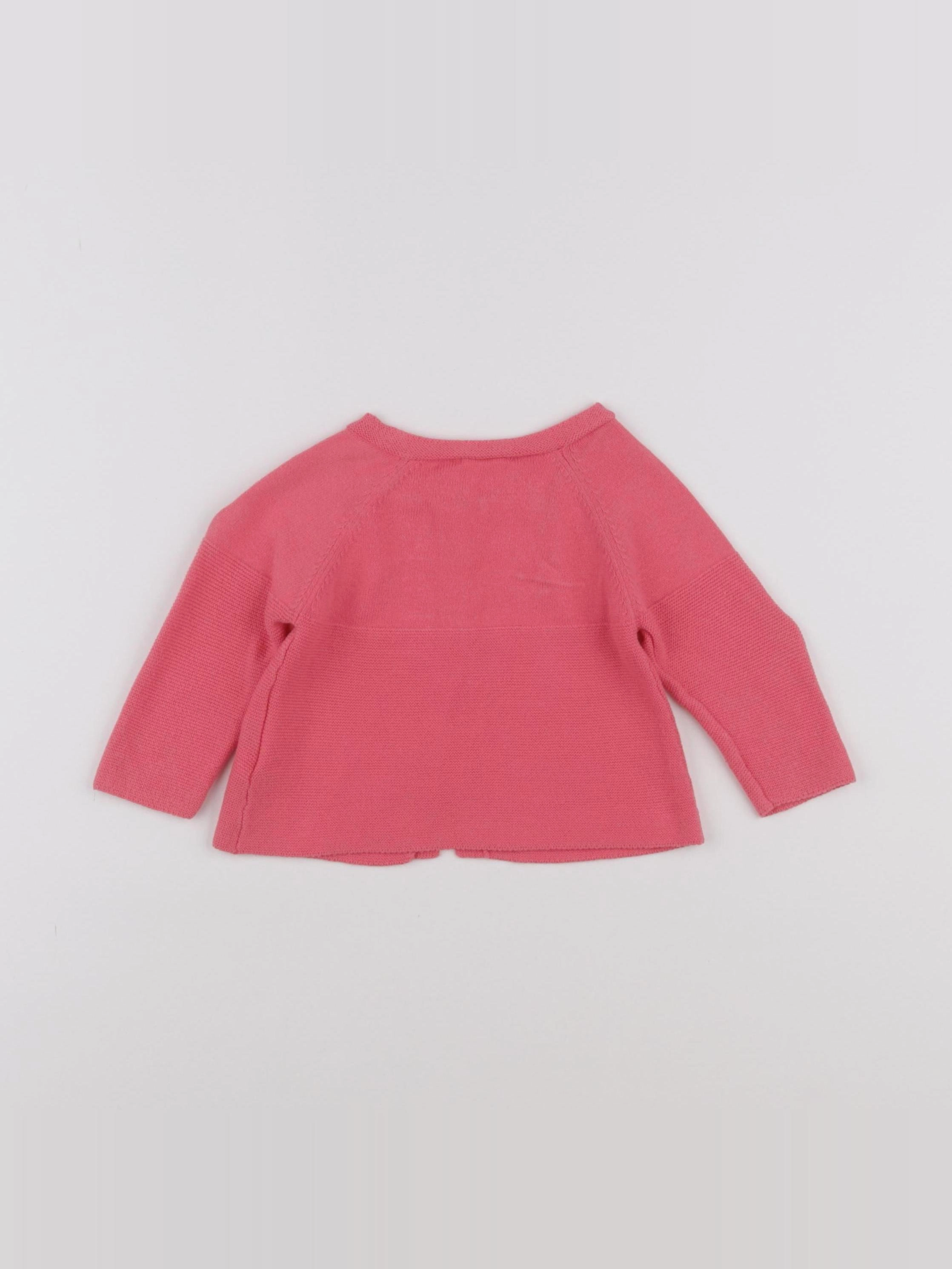 Boutchou - gilet rose - 6 mois
