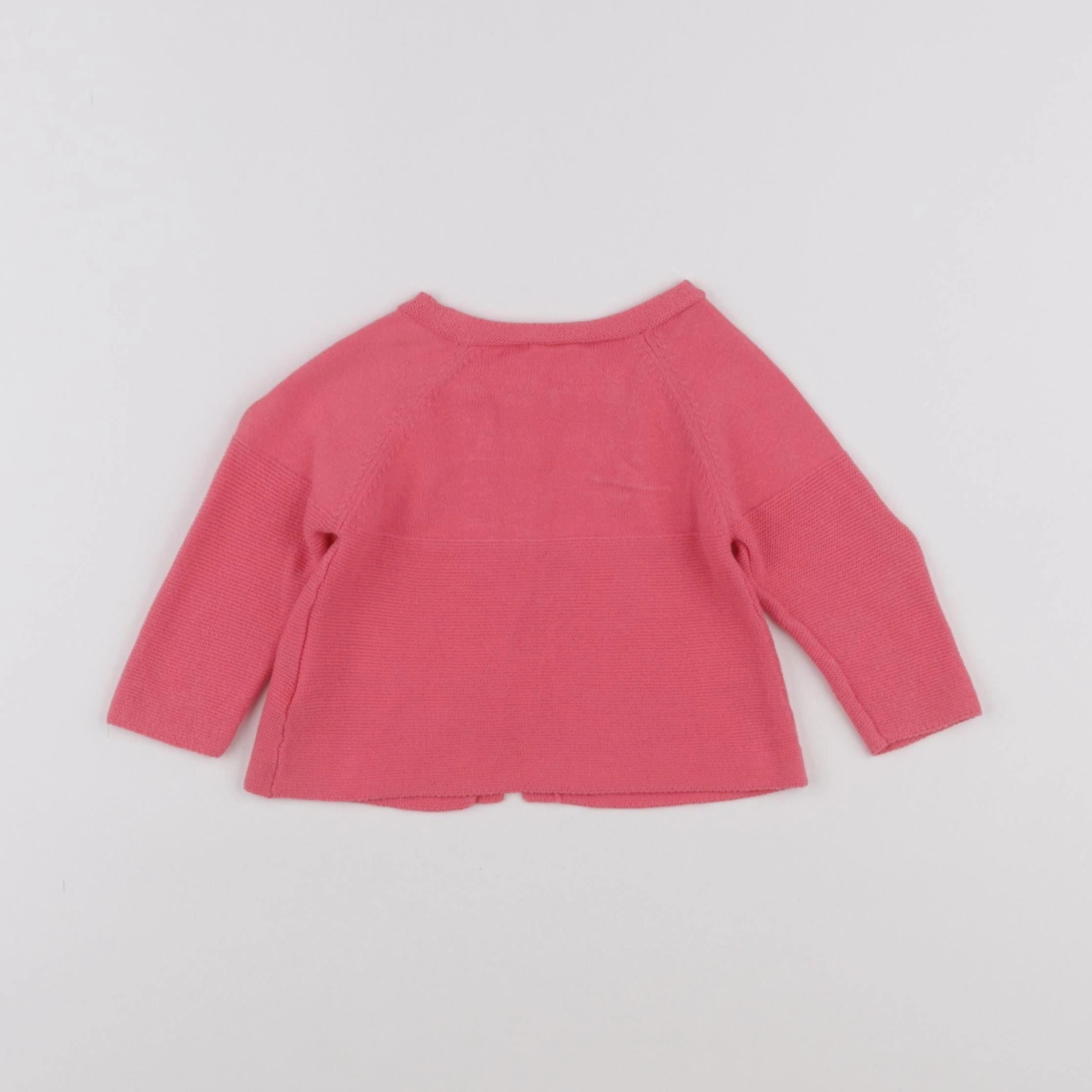 Boutchou - gilet rose - 6 mois