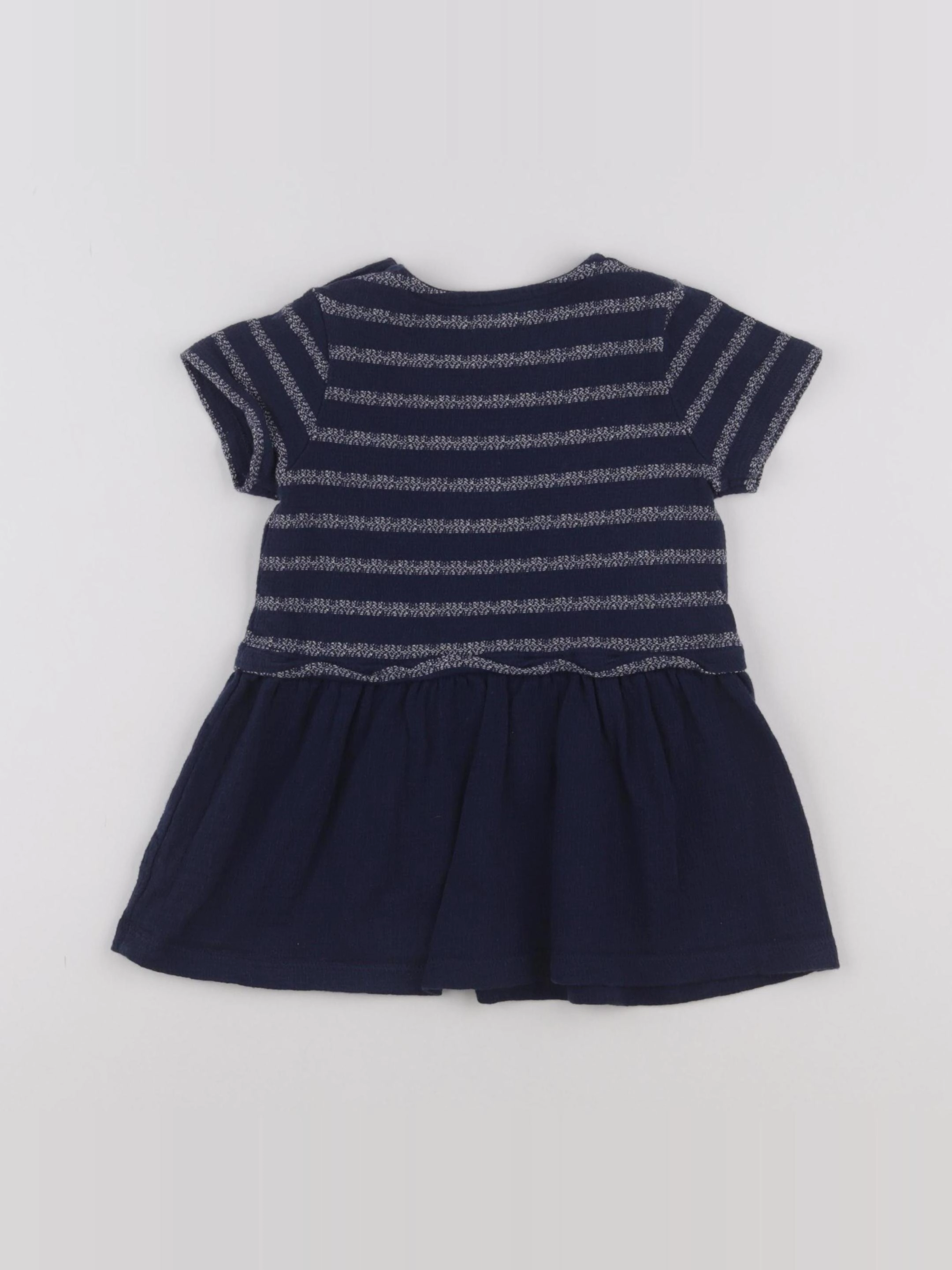 Boutchou - robe bleu - 12 mois