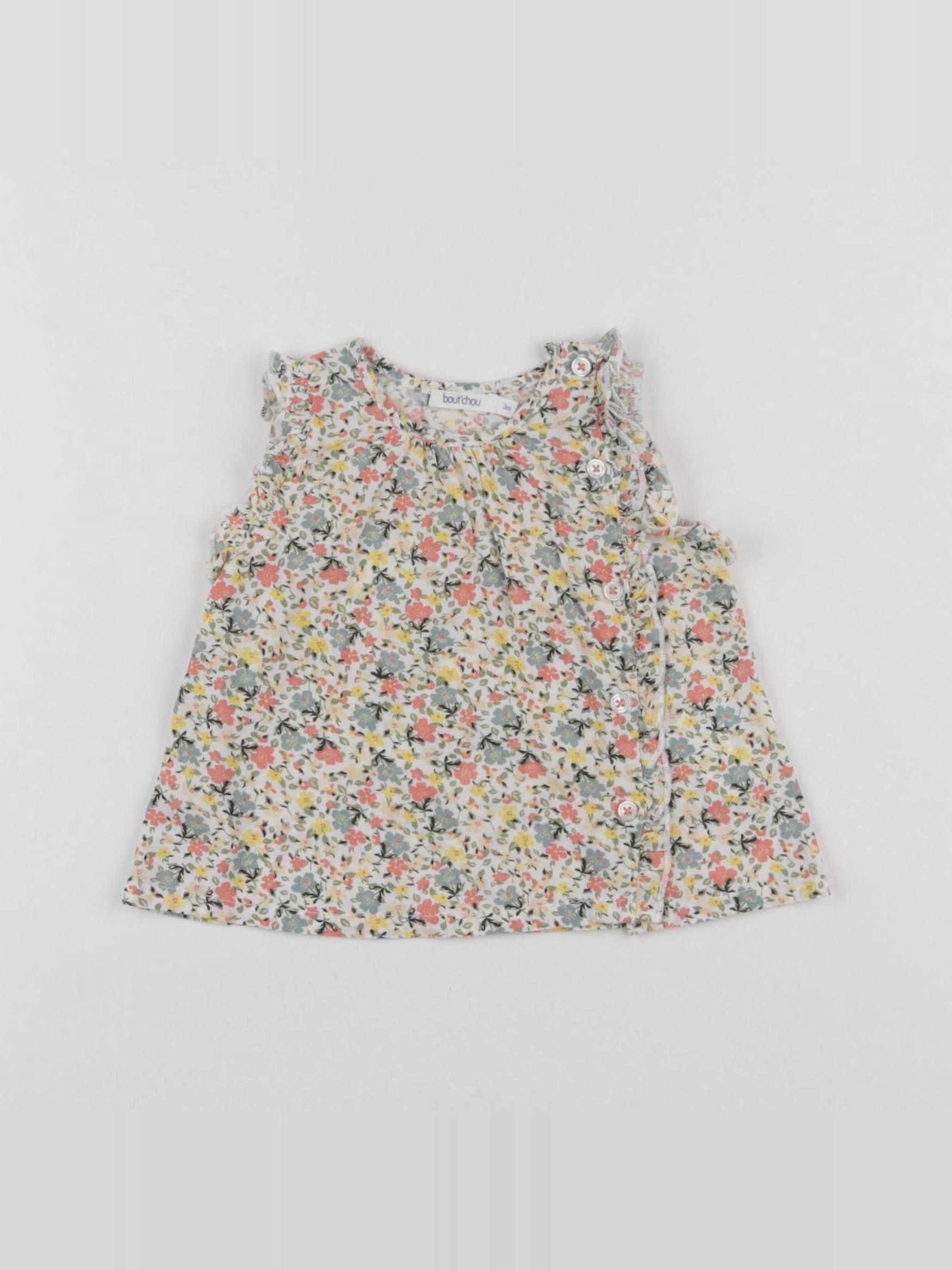 Boutchou - blouse multicolore - 3 mois