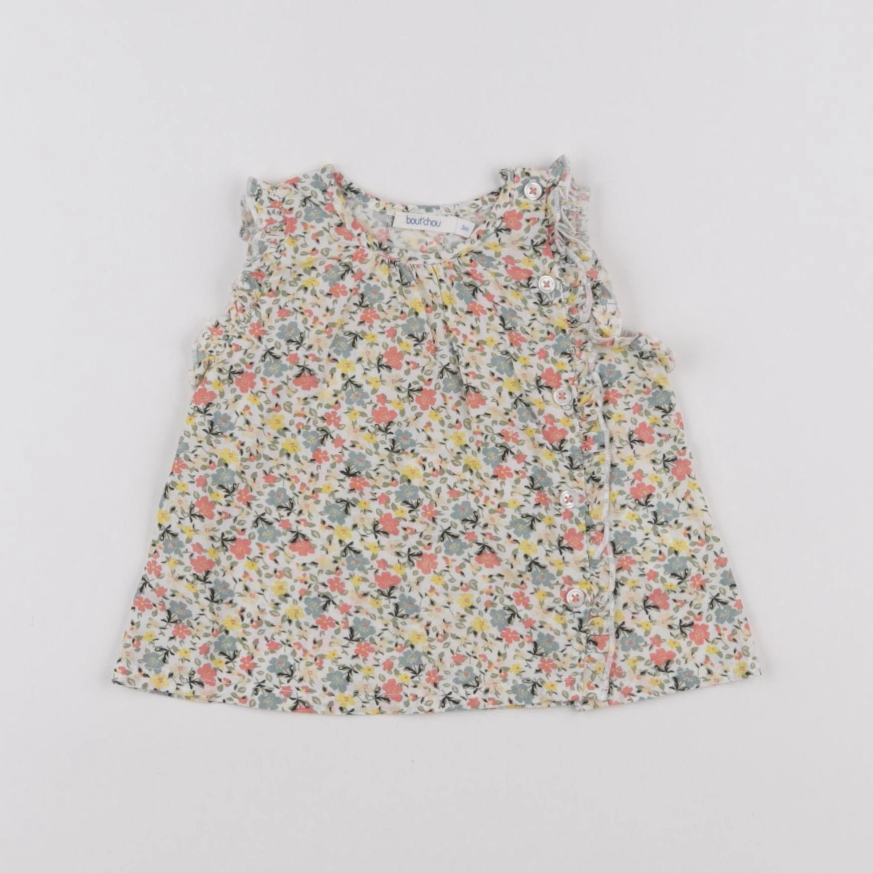Boutchou - blouse multicolore - 3 mois