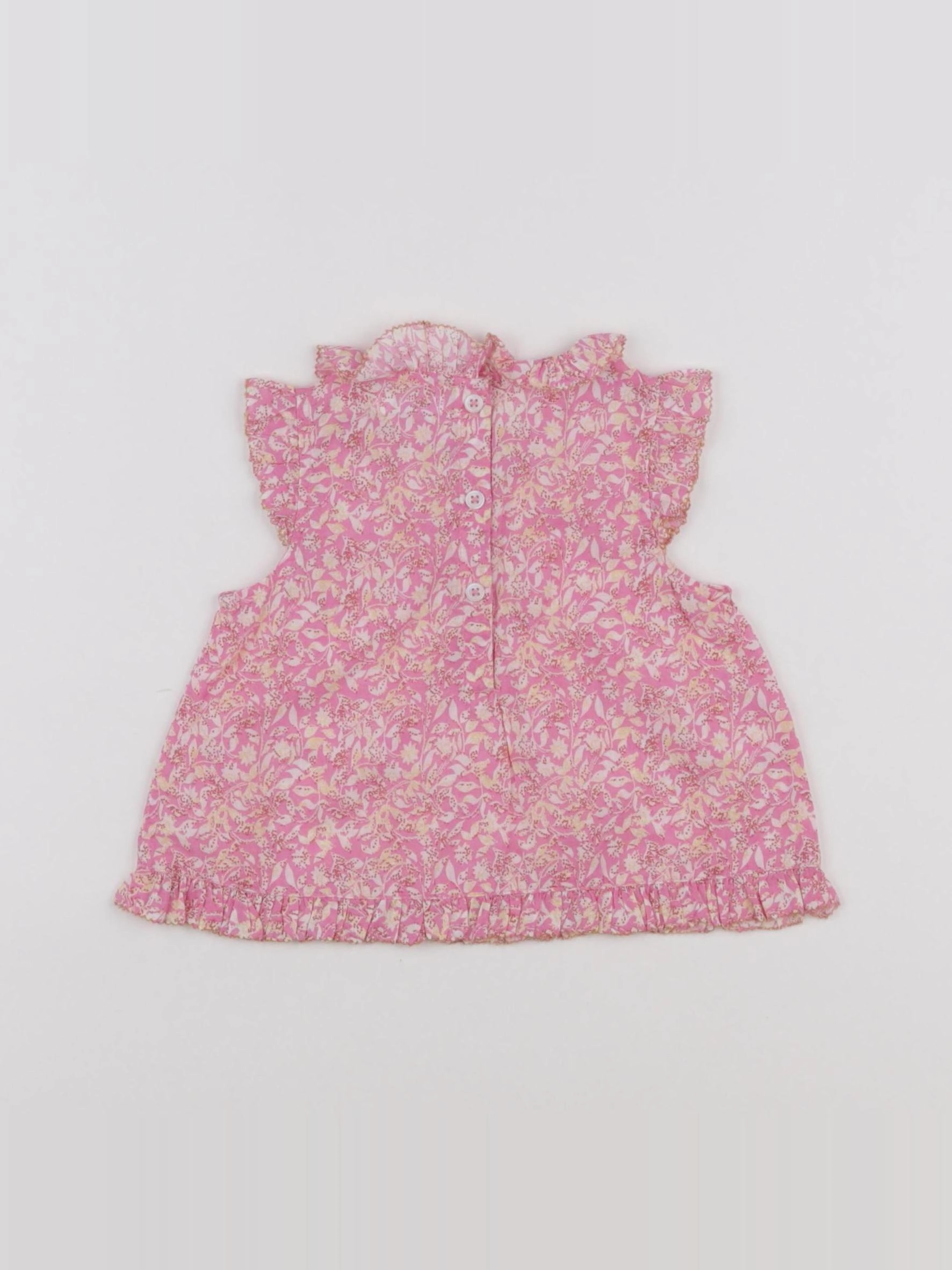 Boutchou - blouse rose - 6 mois