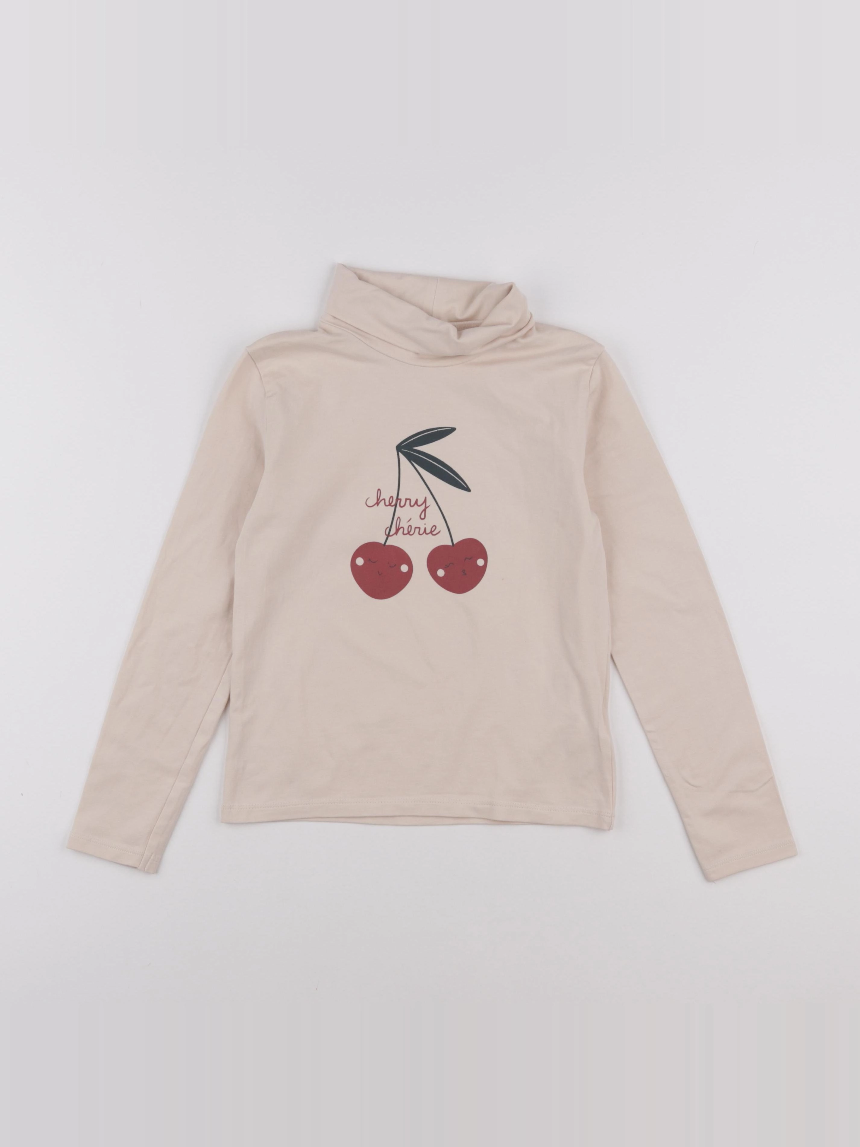 Vertbaudet - sous-pull rose - 8 ans