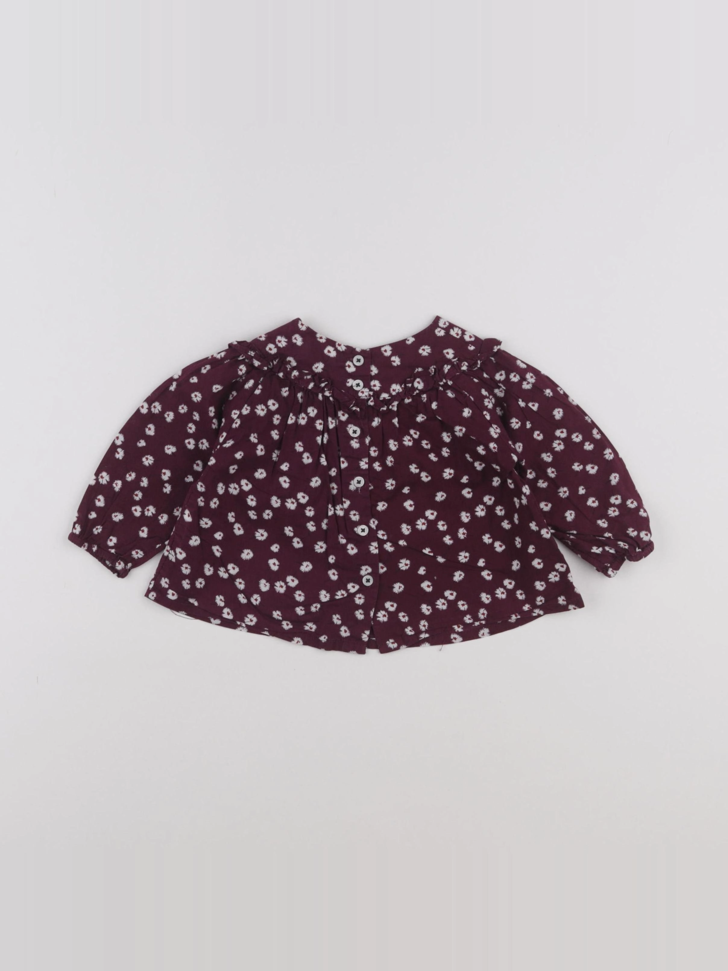 Boutchou - blouse violet - 6 mois