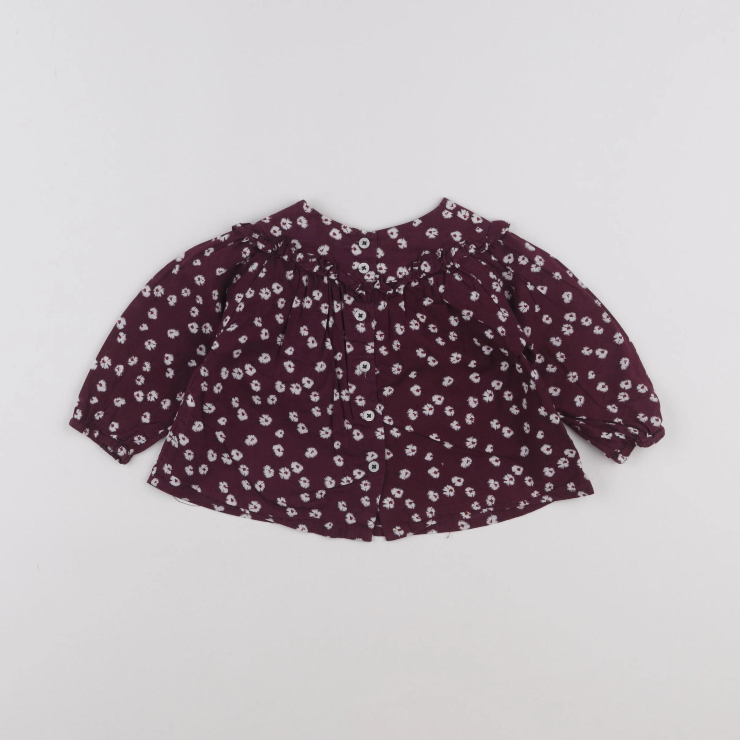 Boutchou - blouse violet - 6 mois