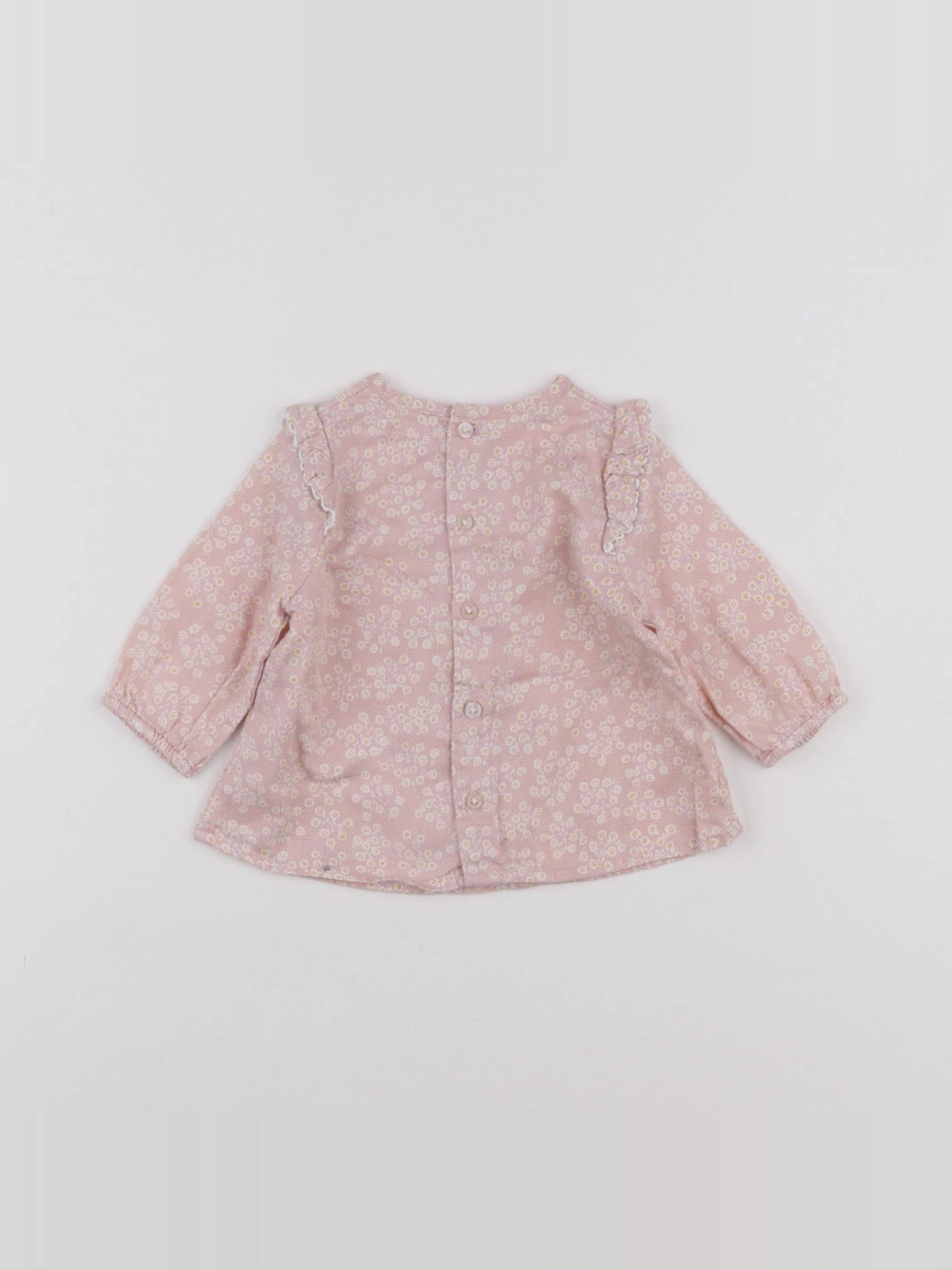 Boutchou - blouse rose - 6 mois