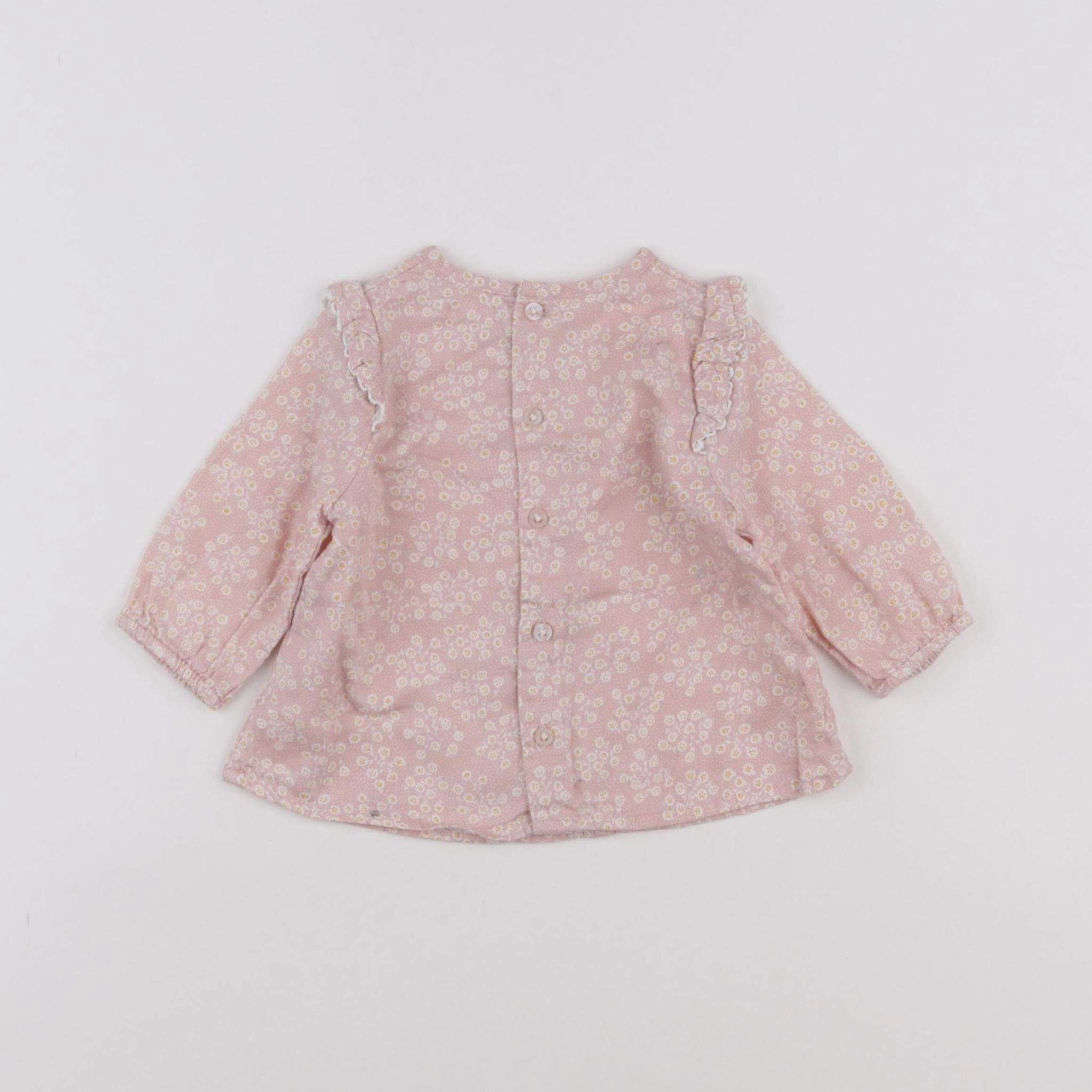 Boutchou - blouse rose - 6 mois