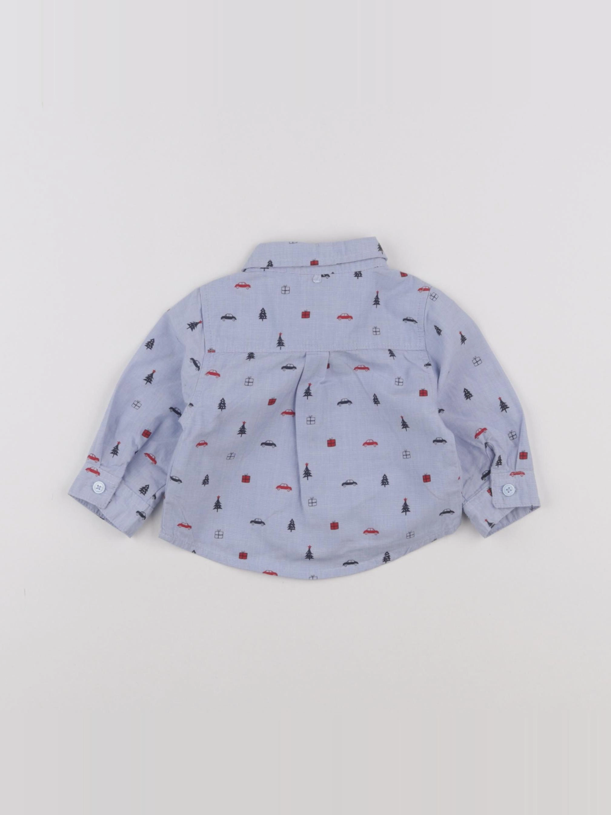 Tape à l'oeil - chemise bleu - 3 mois