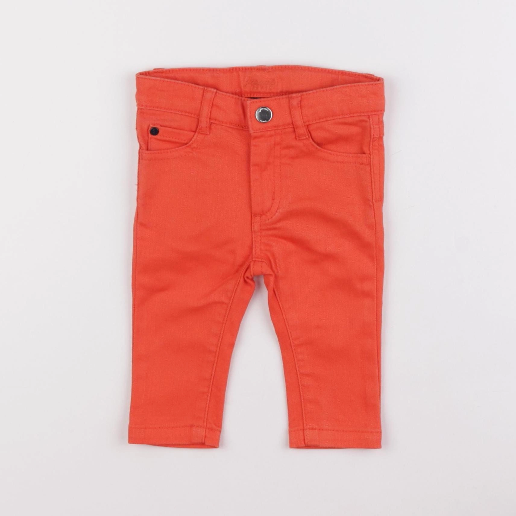 Jacadi - jean orange - 6 mois