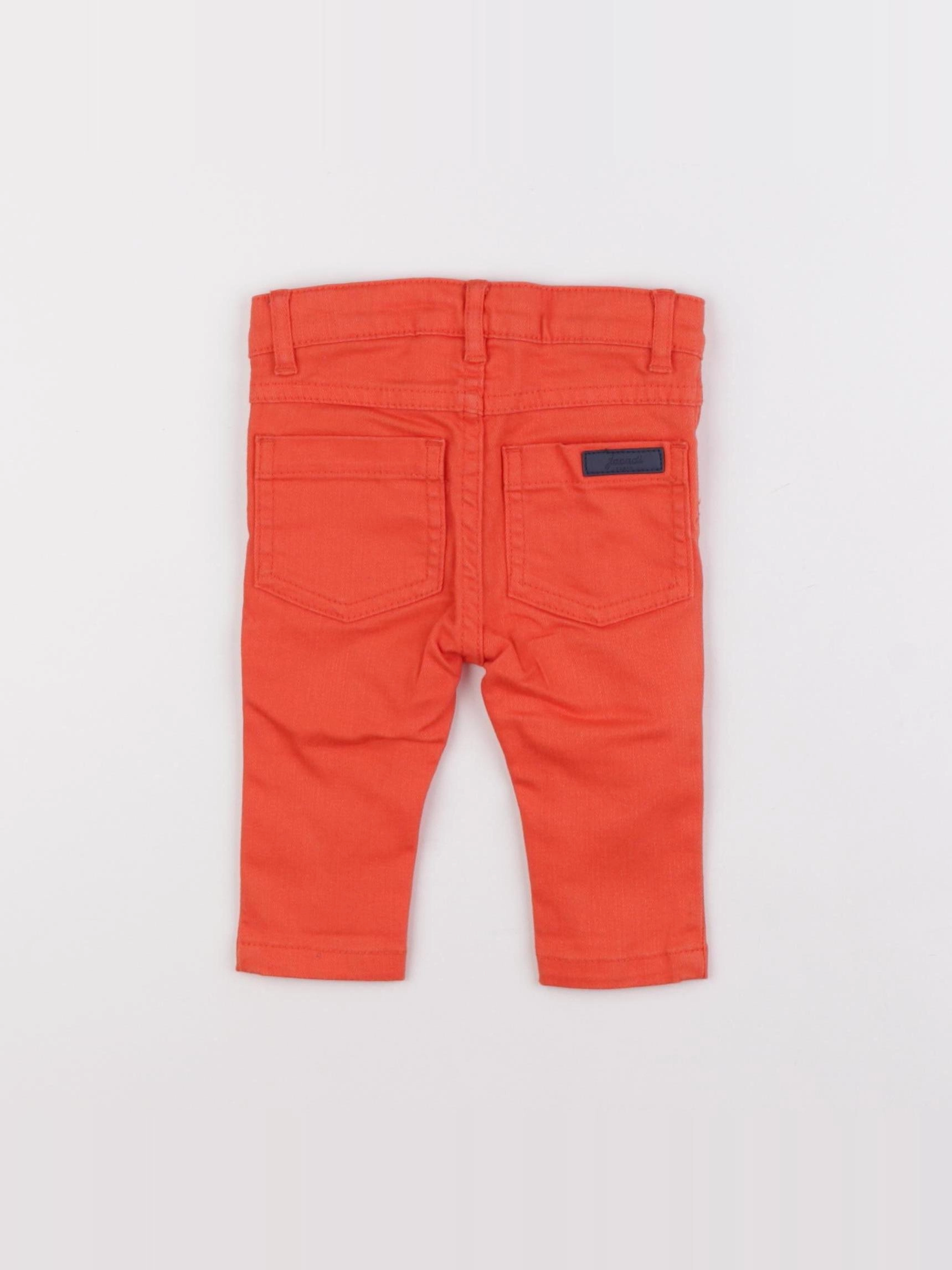 Jacadi - jean orange - 6 mois