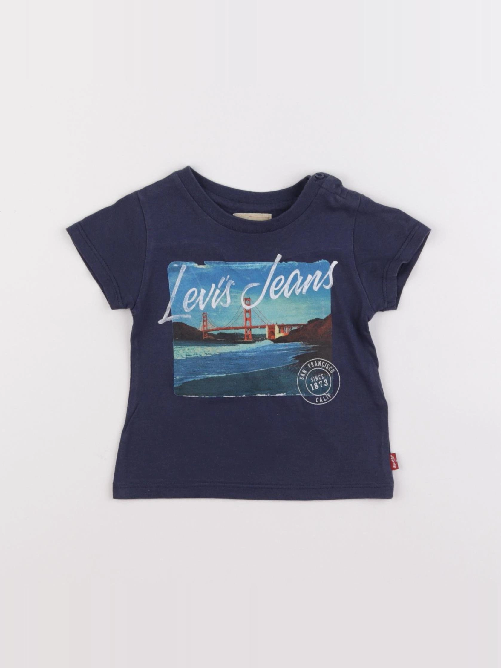 Levi's - tee-shirt bleu - 12 mois