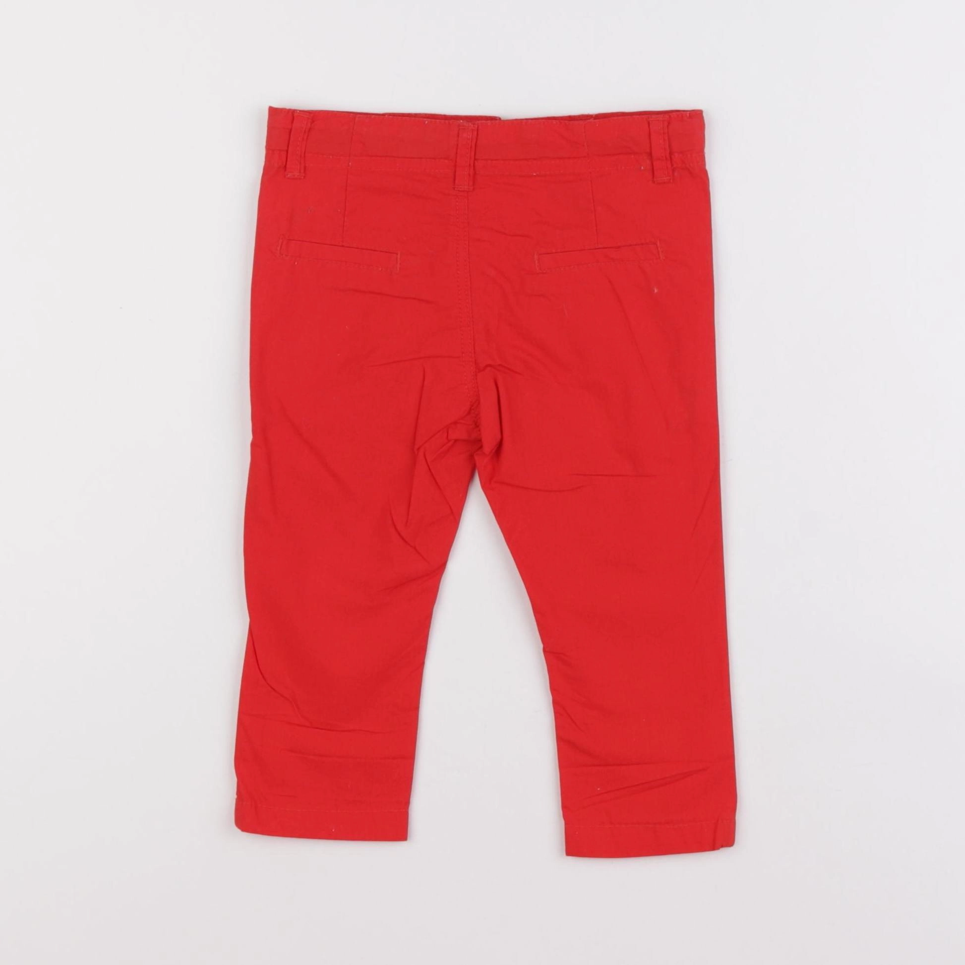 Boutchou - pantalon rouge - 9 mois