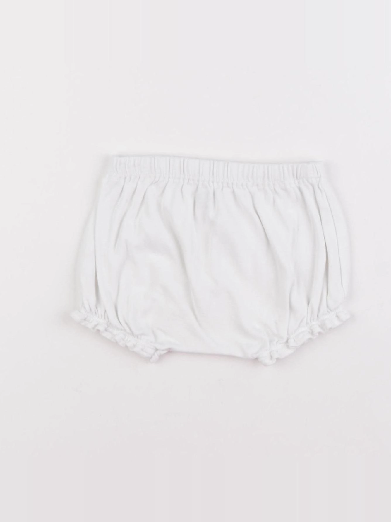 Petit Bateau - bloomer blanc - 3 mois