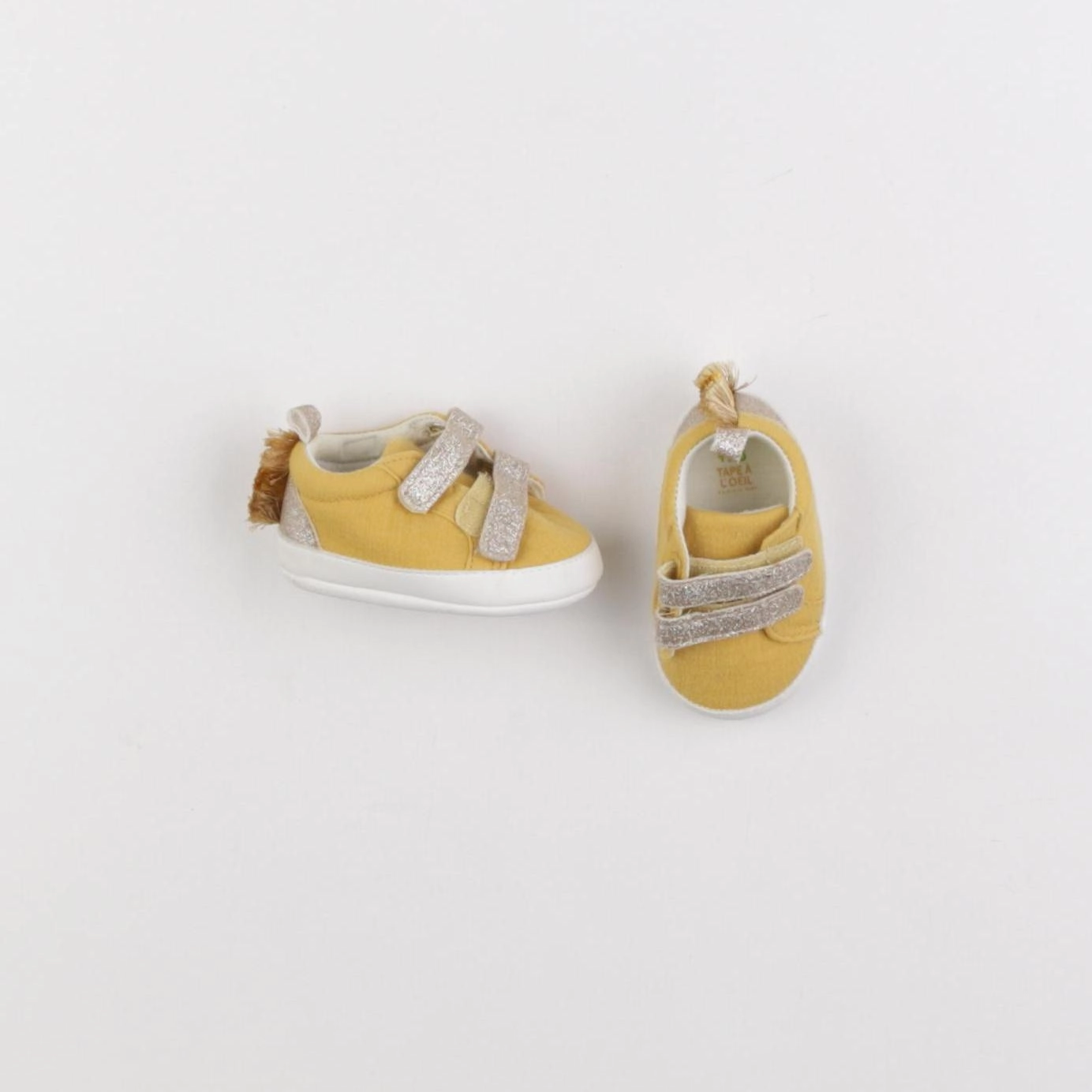 Tape à l'oeil - chaussons jaune - pointure 17/18