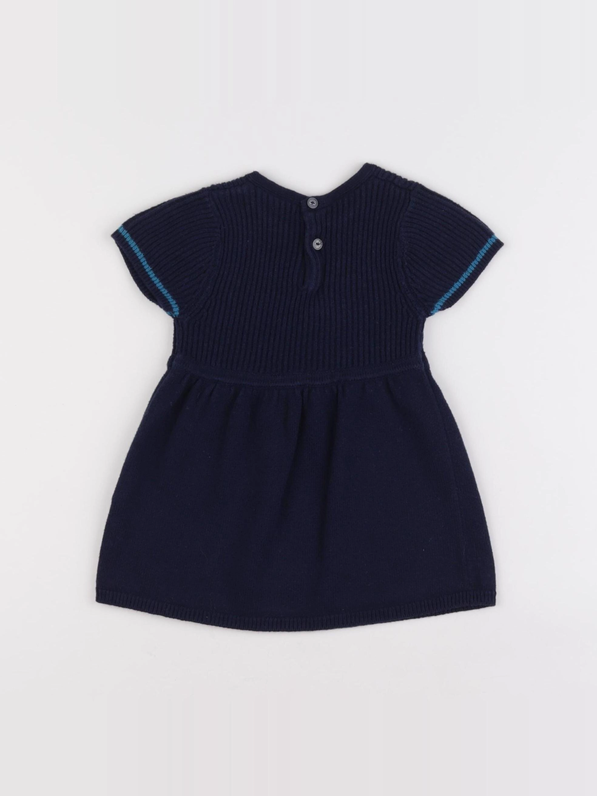 Jacadi - robe bleu - 12 mois