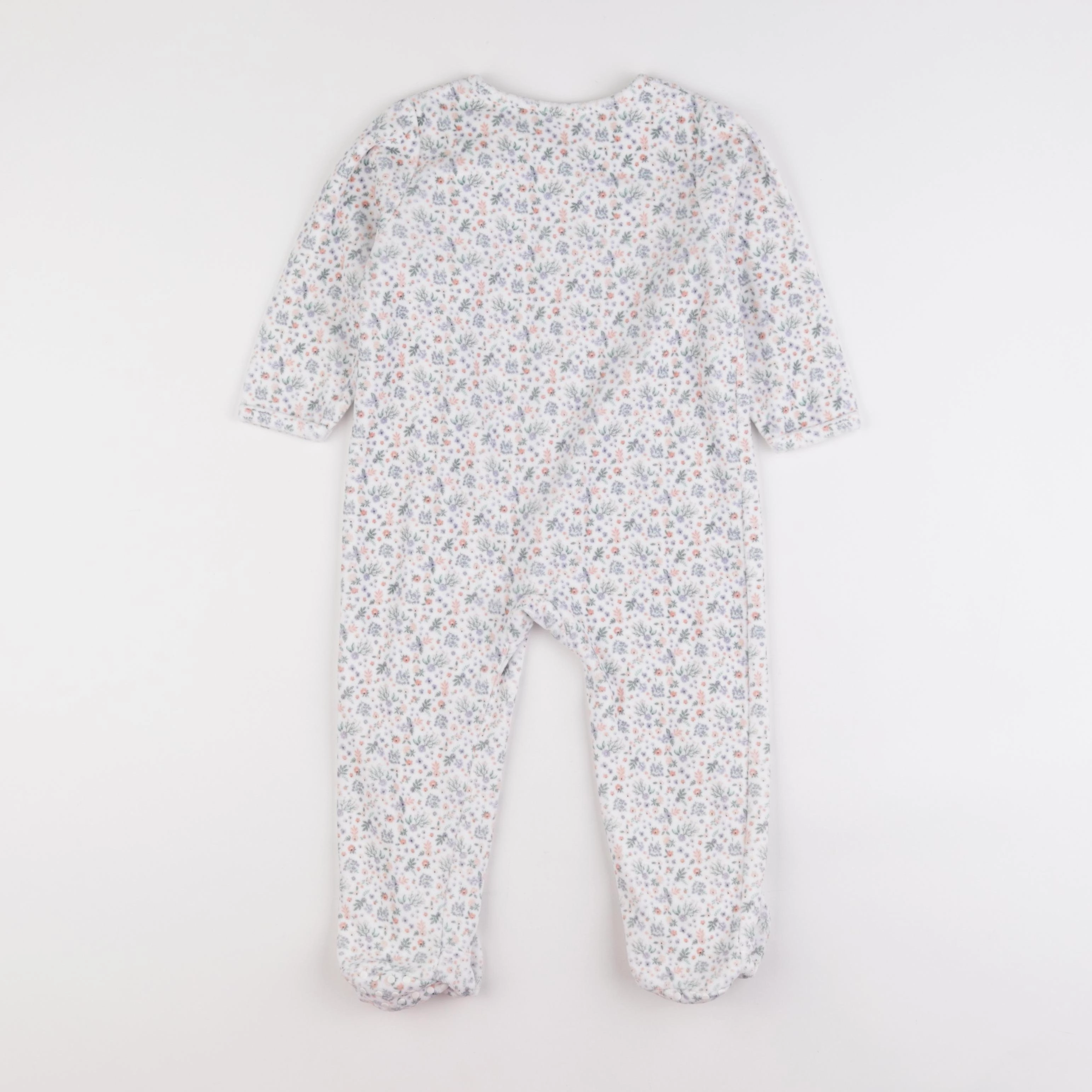 Vertbaudet - pyjama velours multicolore - 2 ans