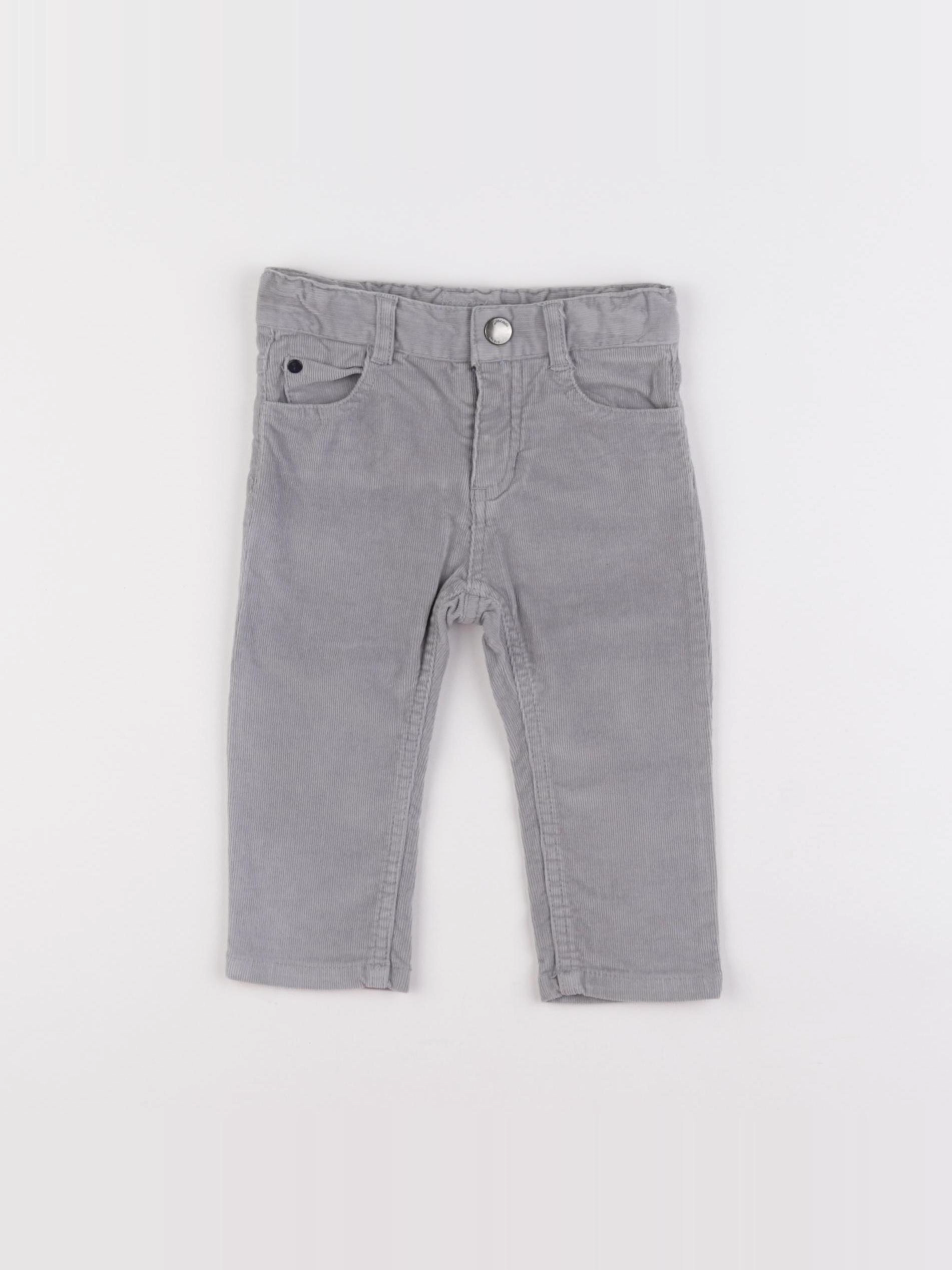 Jacadi - pantalon gris - 12 mois