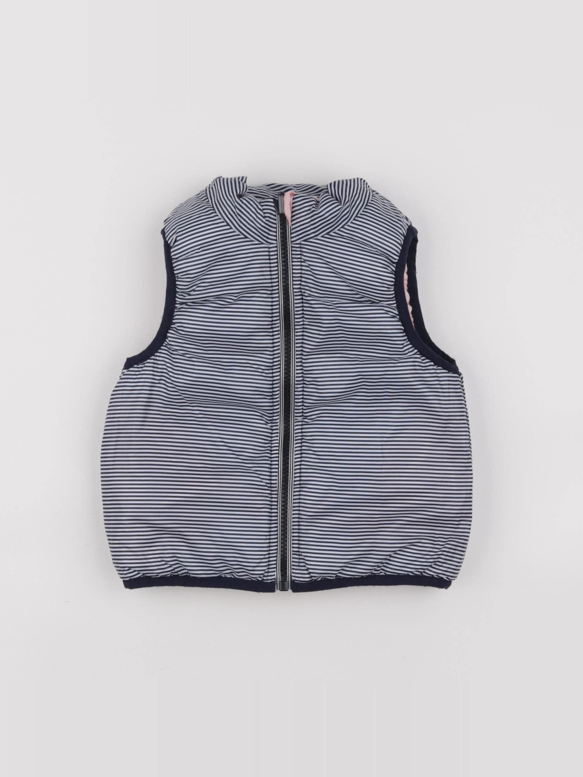 Petit Bateau - doudoune rose - 12 mois
