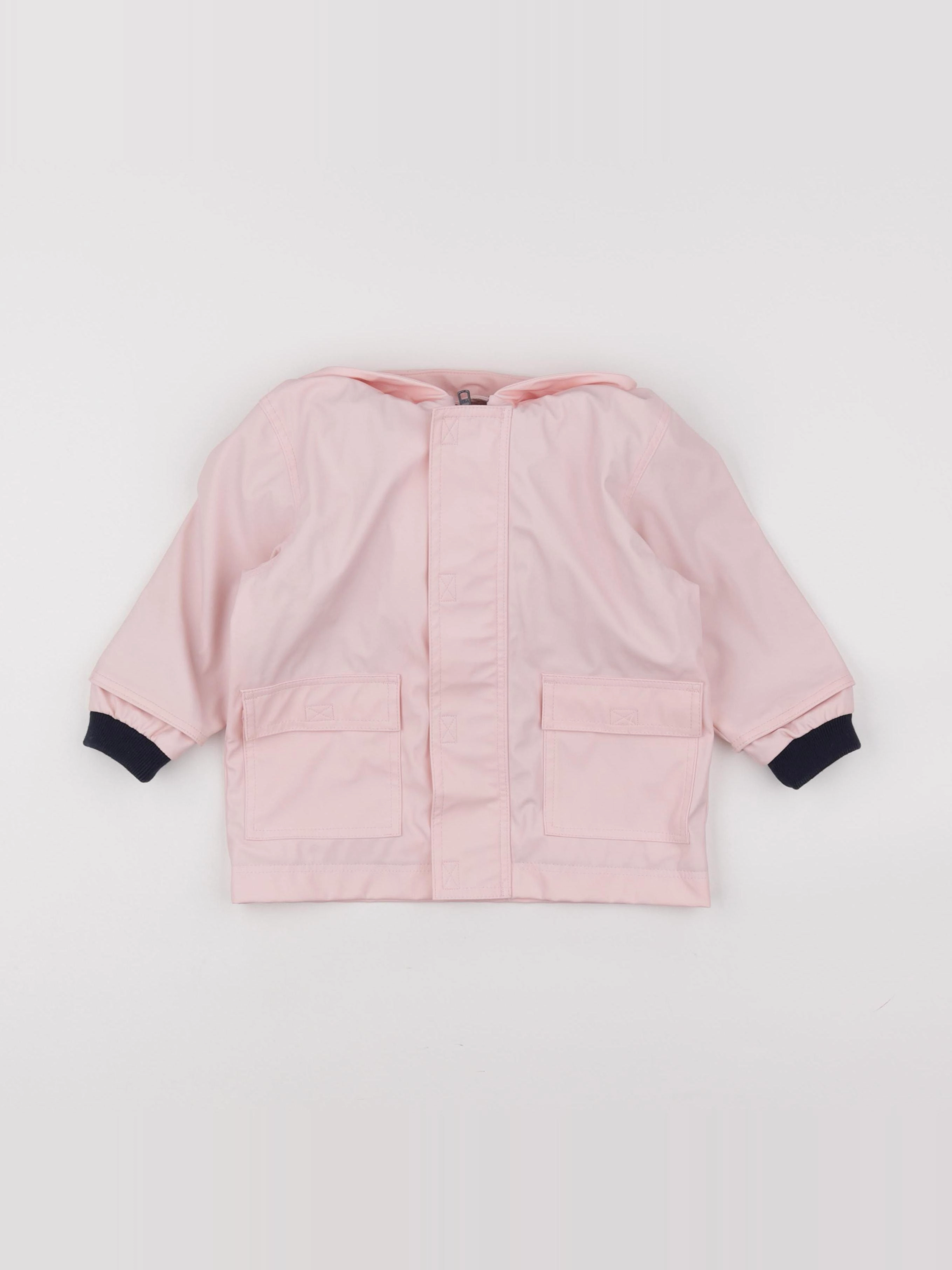 Petit Bateau - imperméable rose - 18 mois
