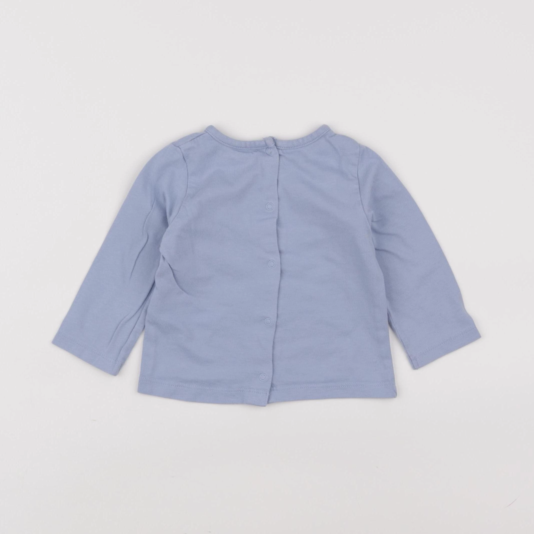 Vertbaudet - tee-shirt bleu - 9 mois