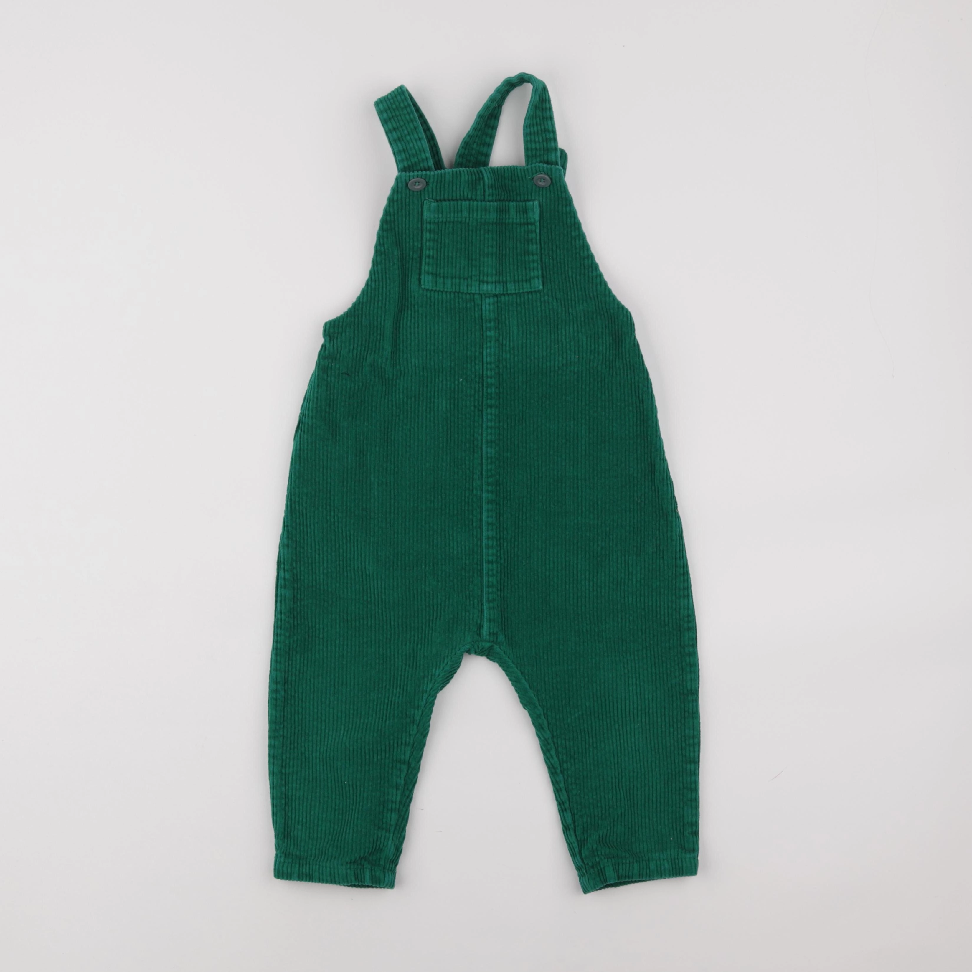 Petit Bateau - salopette vert - 3 ans