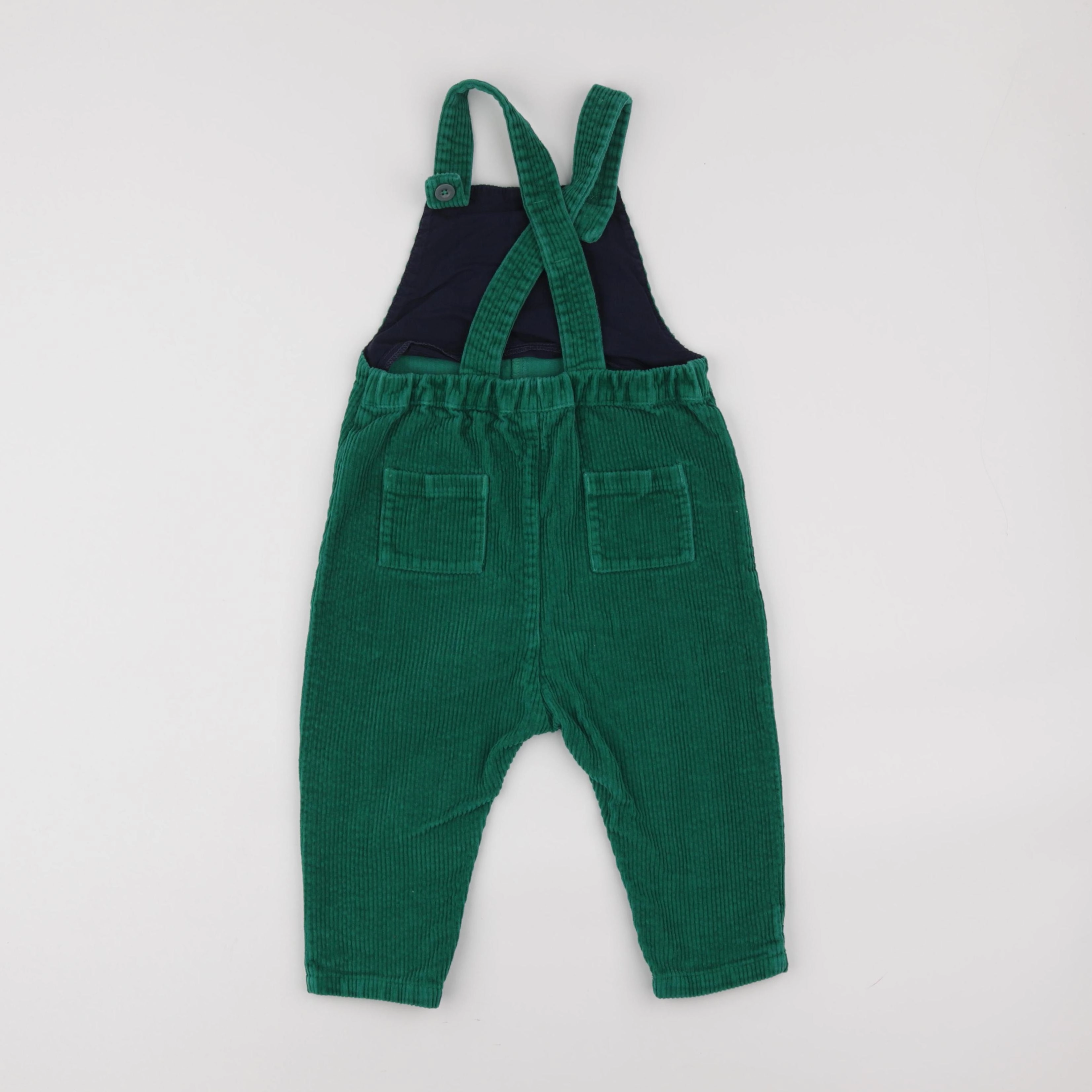 Petit Bateau - salopette vert - 3 ans