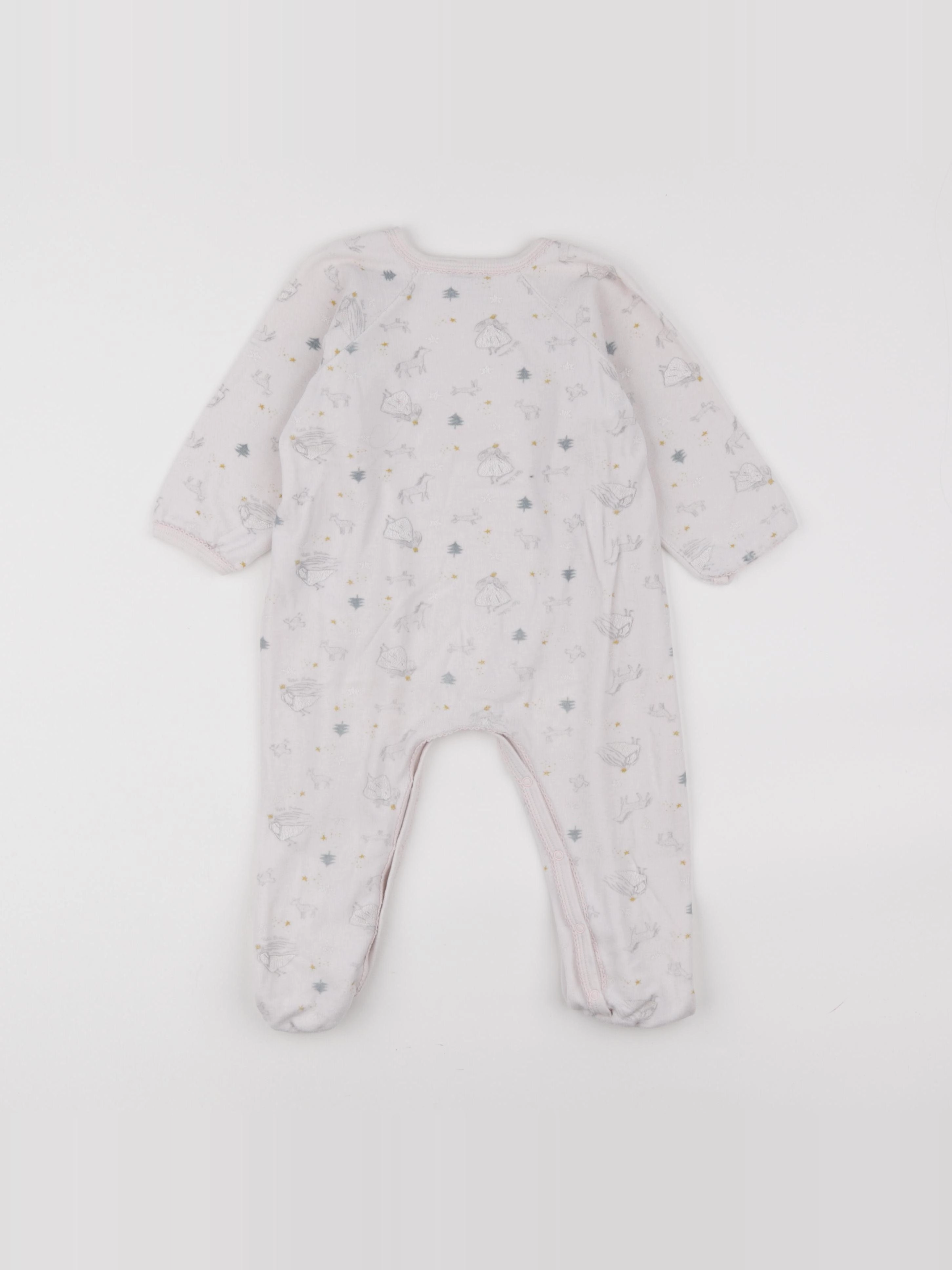 Petit Bateau - pyjama velours multicolore - 2 ans