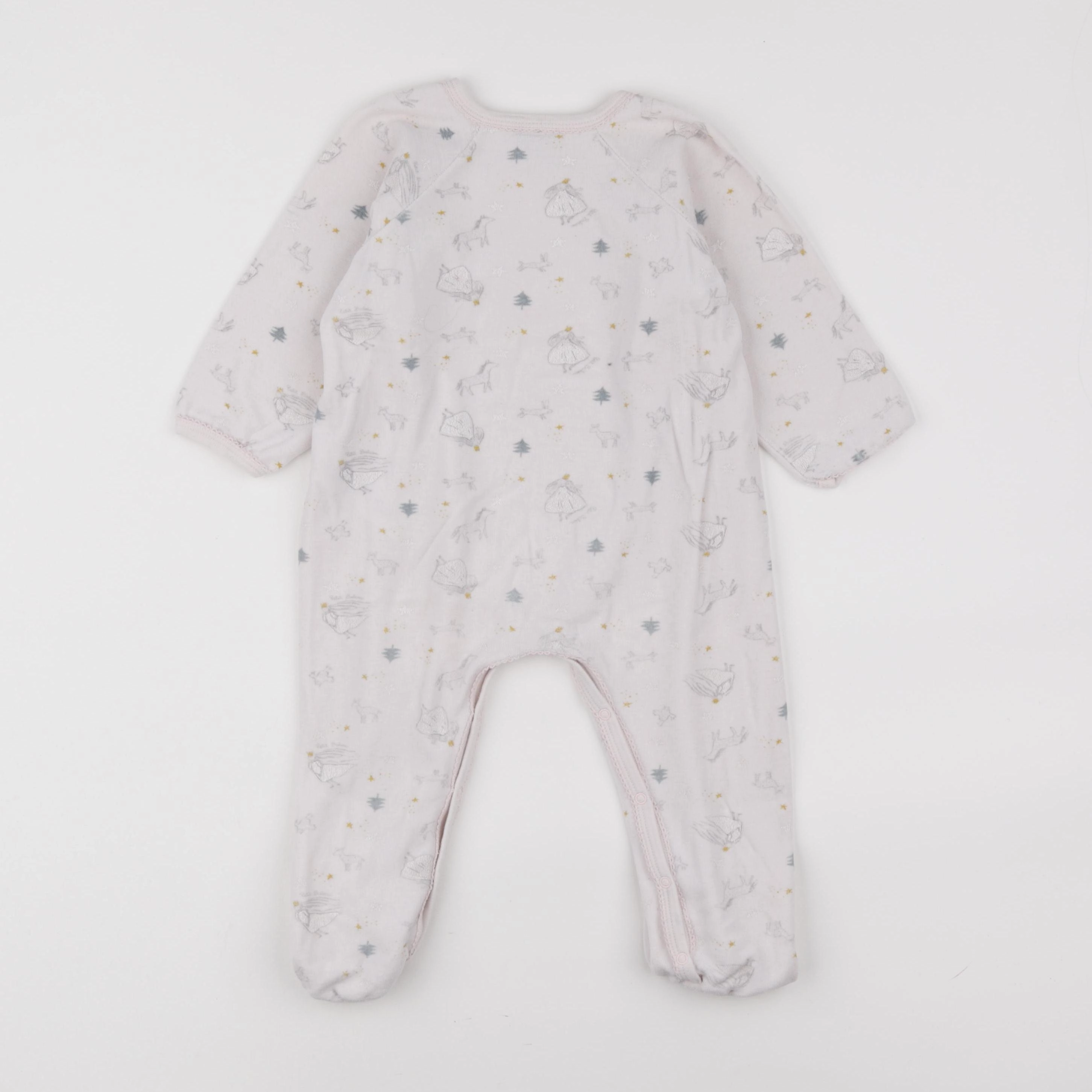 Petit Bateau - pyjama velours multicolore - 2 ans