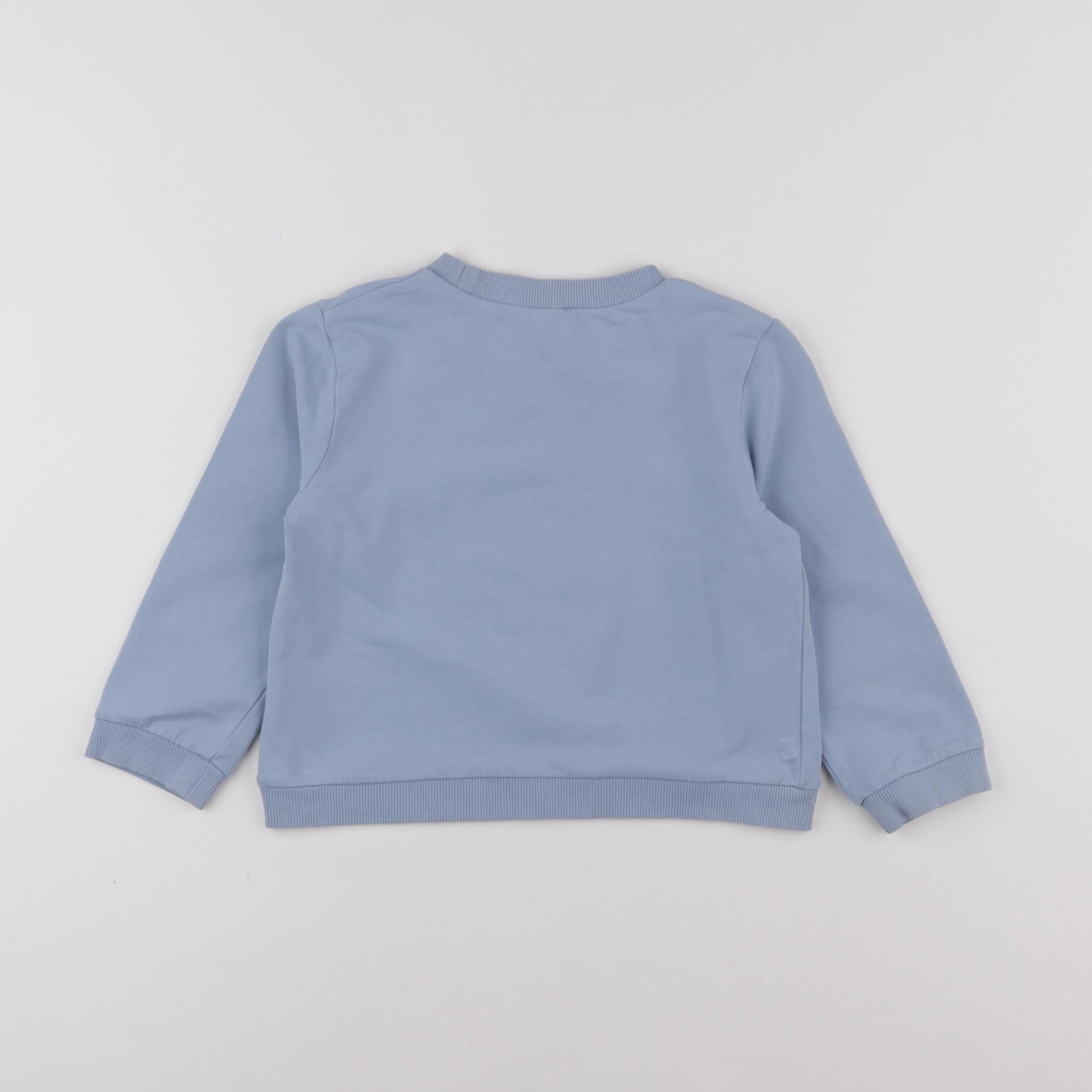 Carrément Beau - sweat bleu - 5 ans