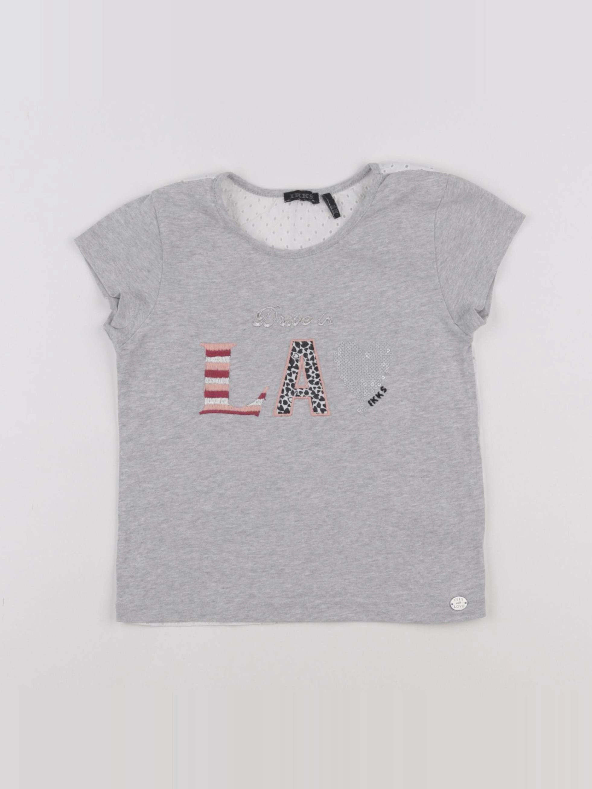 IKKS - tee-shirt gris - 5 ans