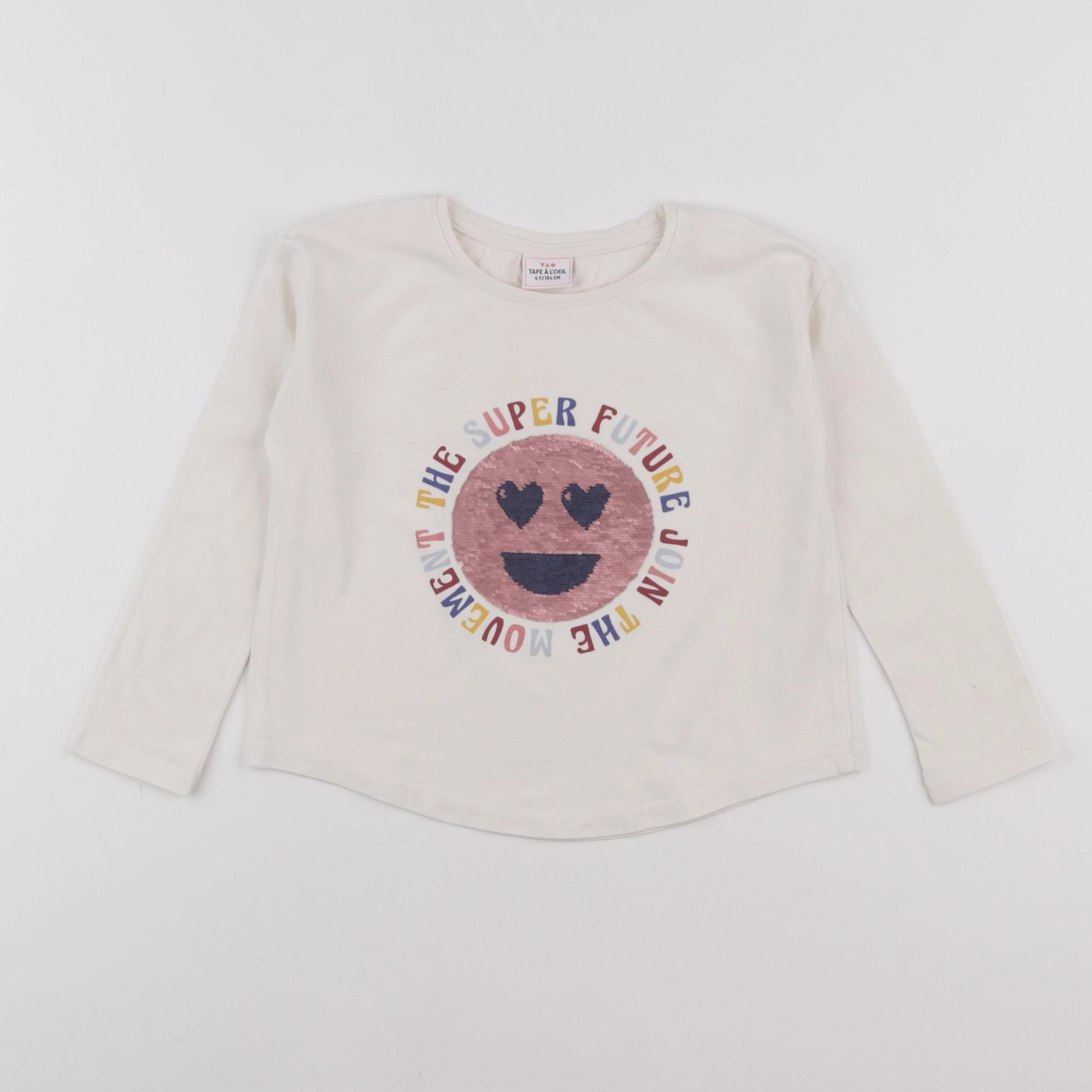 Tape à l'oeil - tee-shirt blanc - 4 ans