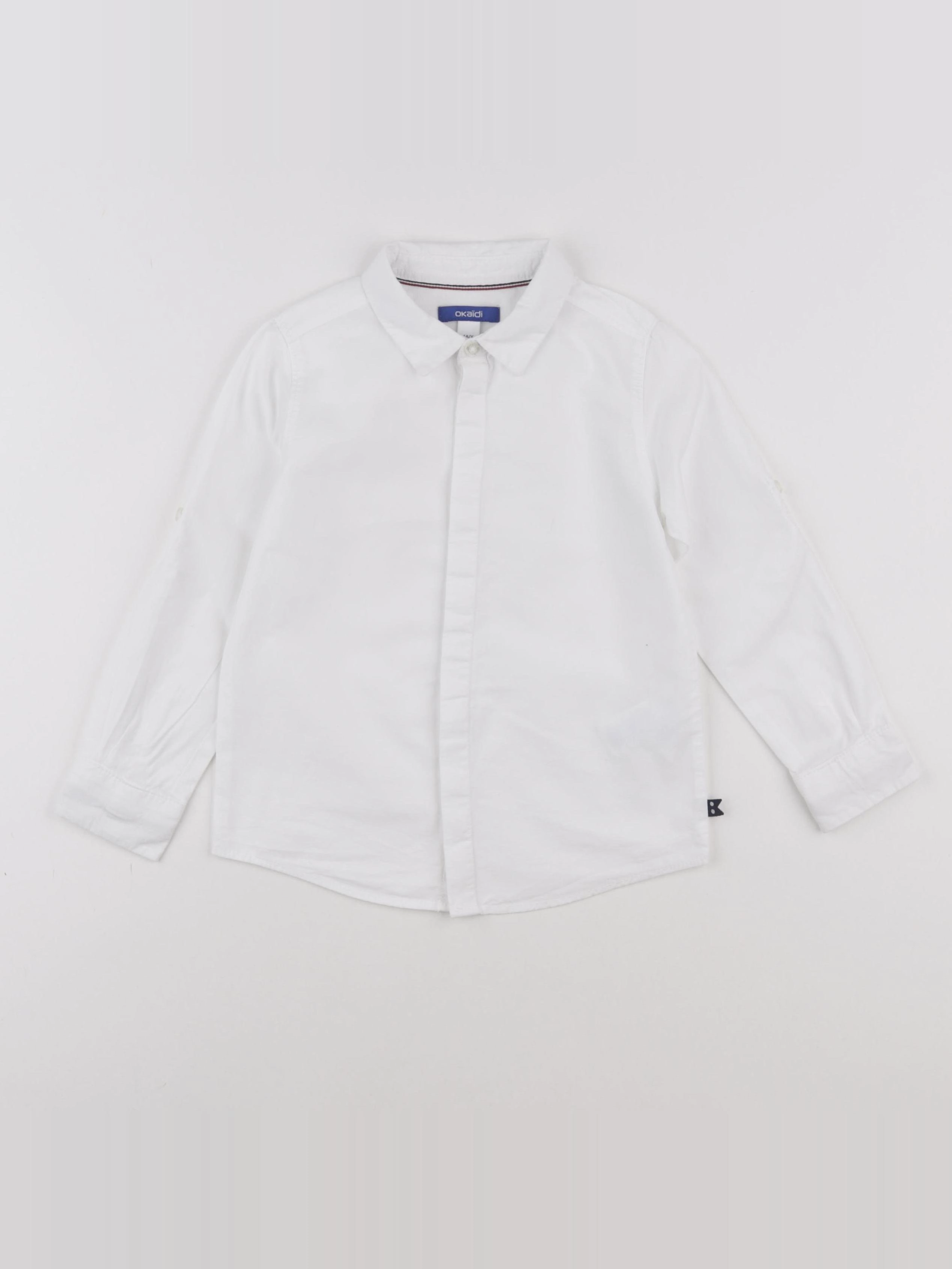 Okaidi - chemise blanc - 4 ans
