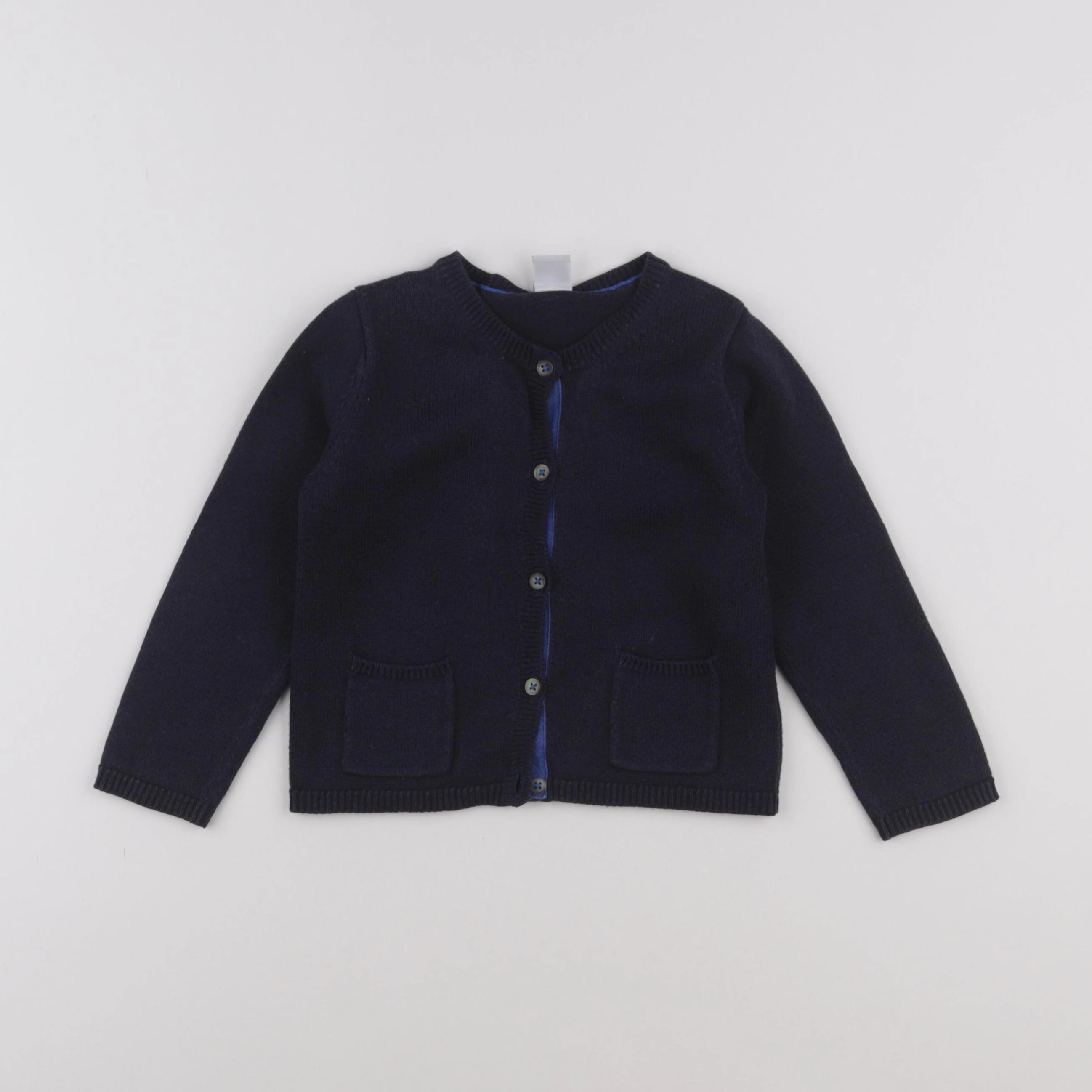 Petit Bateau - gilet bleu - 4 ans