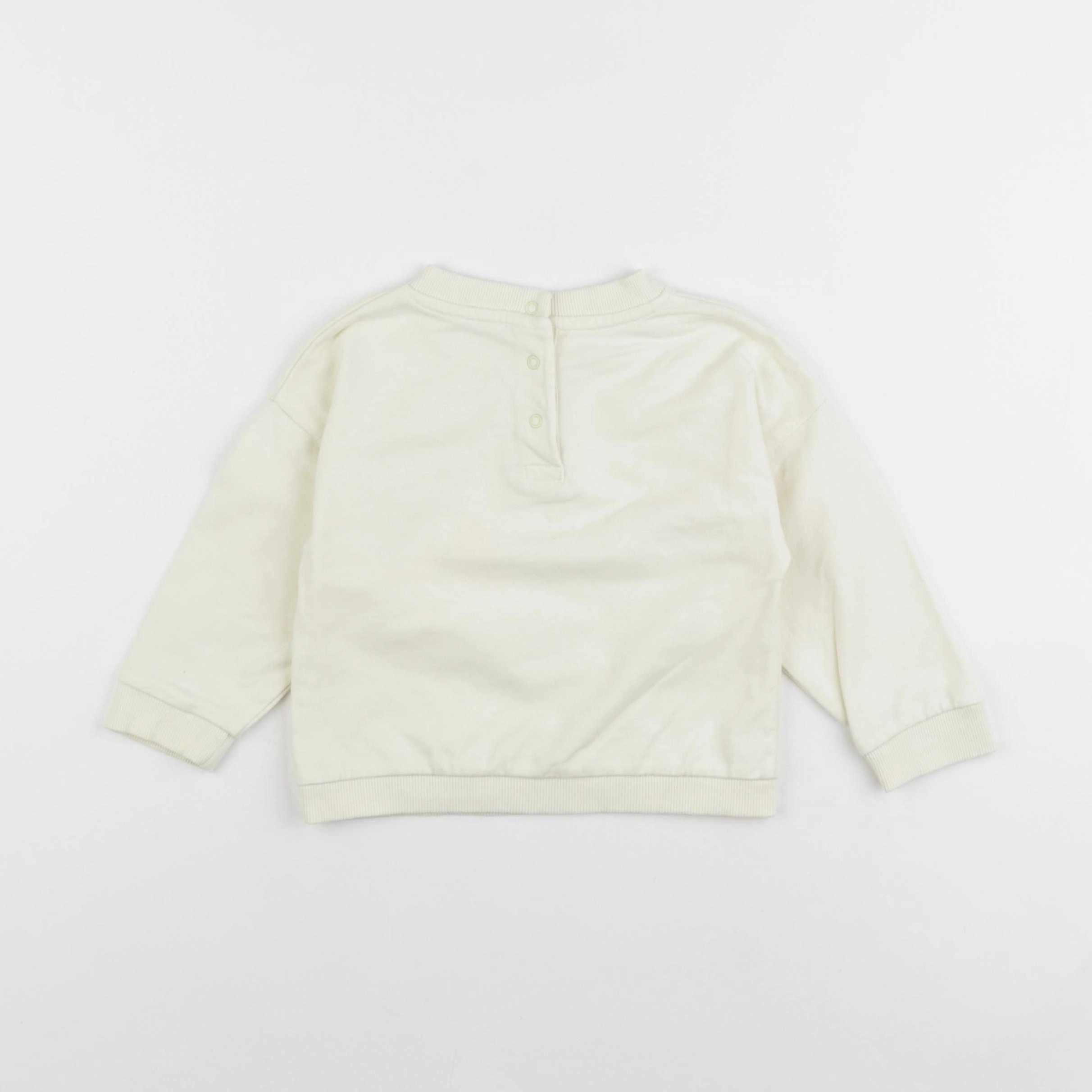 Vertbaudet - sweat jaune - 18 mois