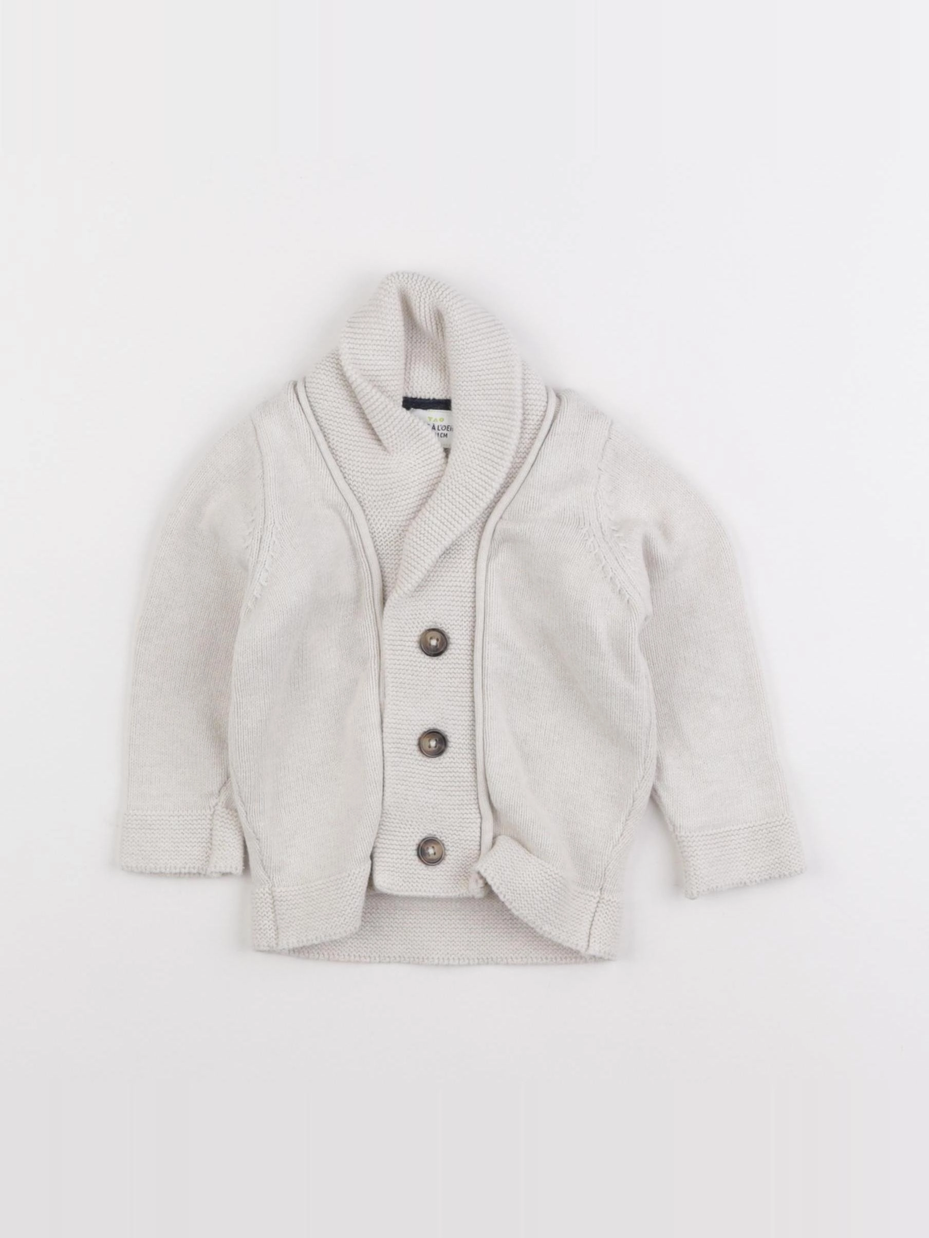 Tape à l'oeil - gilet beige - 9 mois
