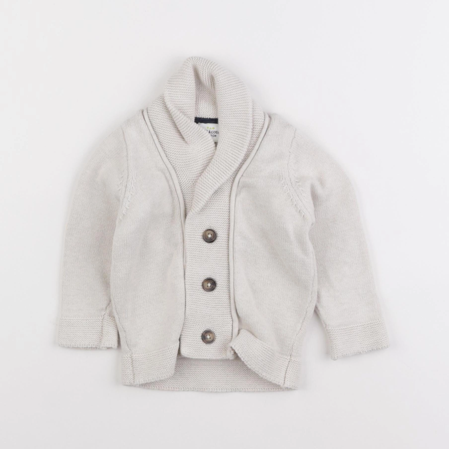 Tape à l'oeil - gilet beige - 9 mois