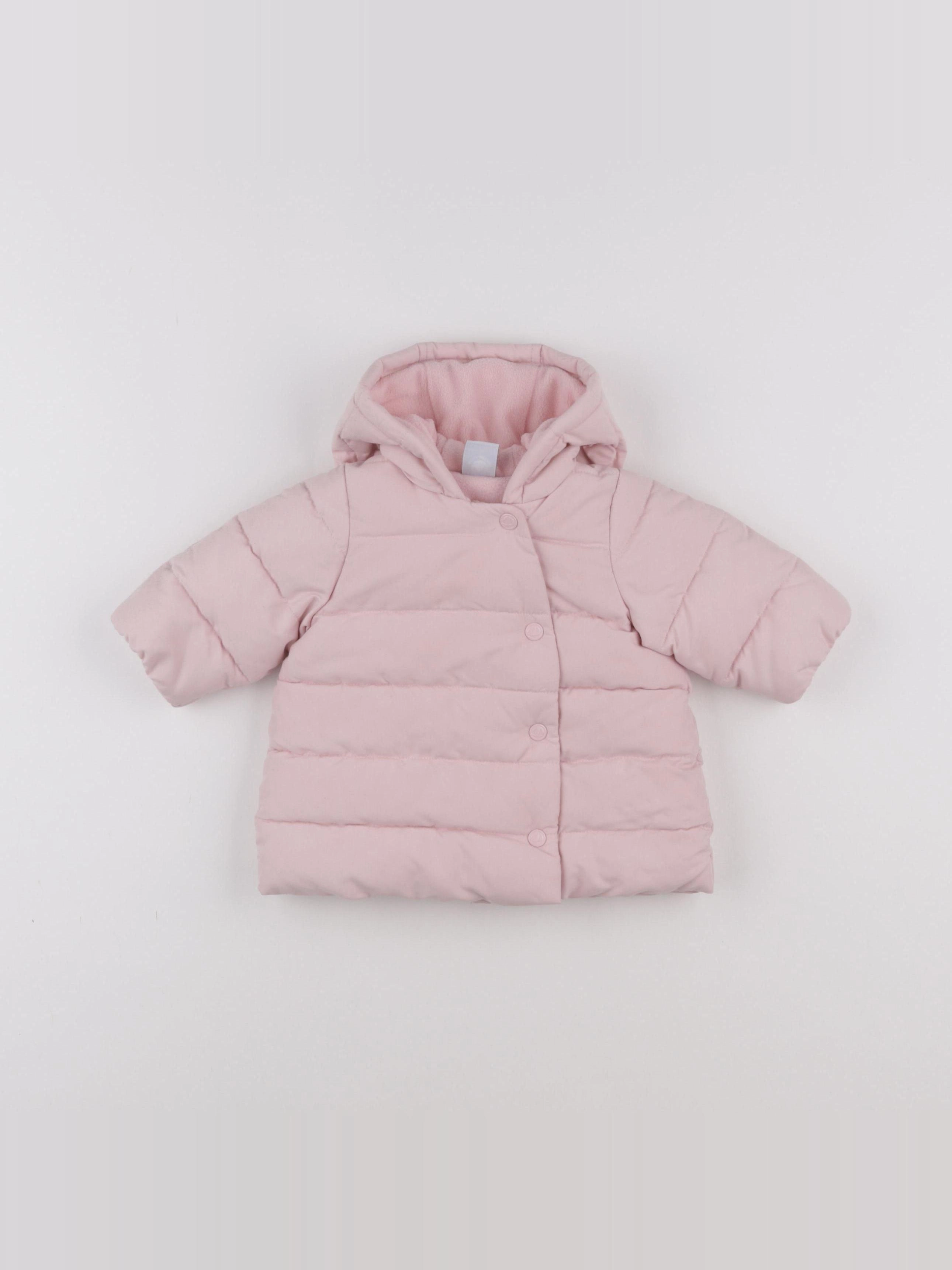 Petit Bateau - doudoune rose - 3 mois