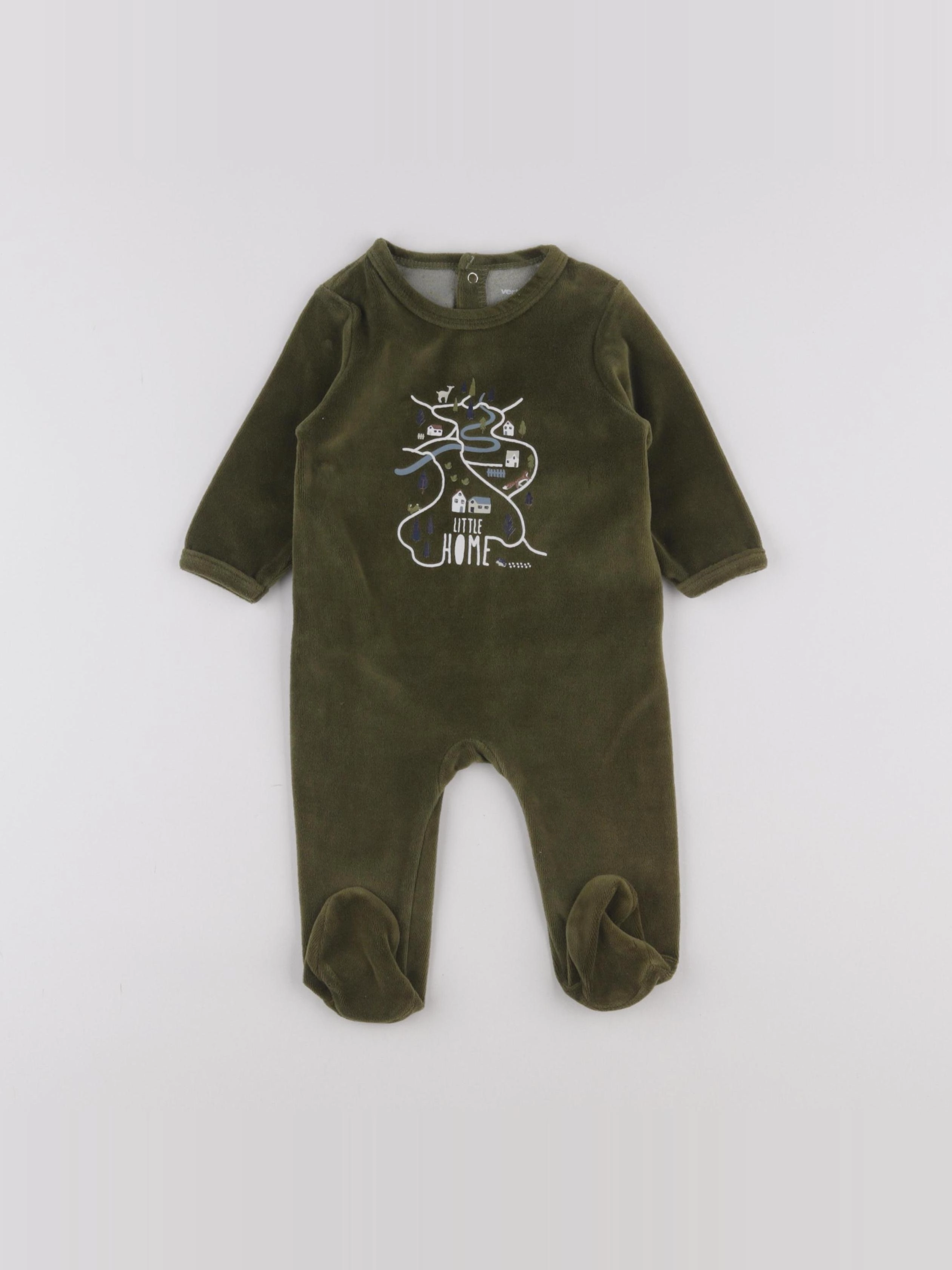 Vertbaudet - pyjama vert - 6 mois