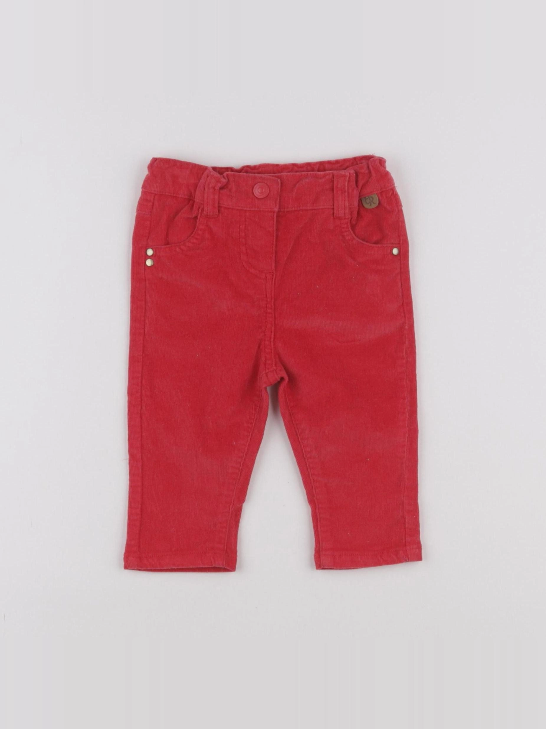 Cadet Rousselle - pantalon rouge - 6 mois